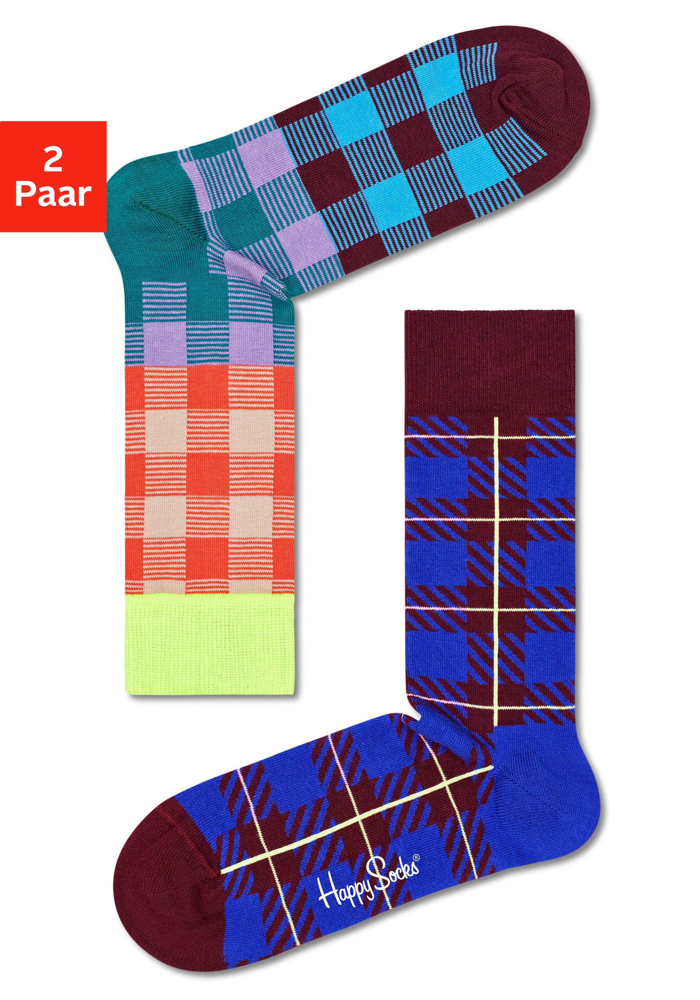 Image of Happy Socks Socken »electric und business«, (2 Paar), mit farbenfrohen Karos bei Ackermann Versand Schweiz