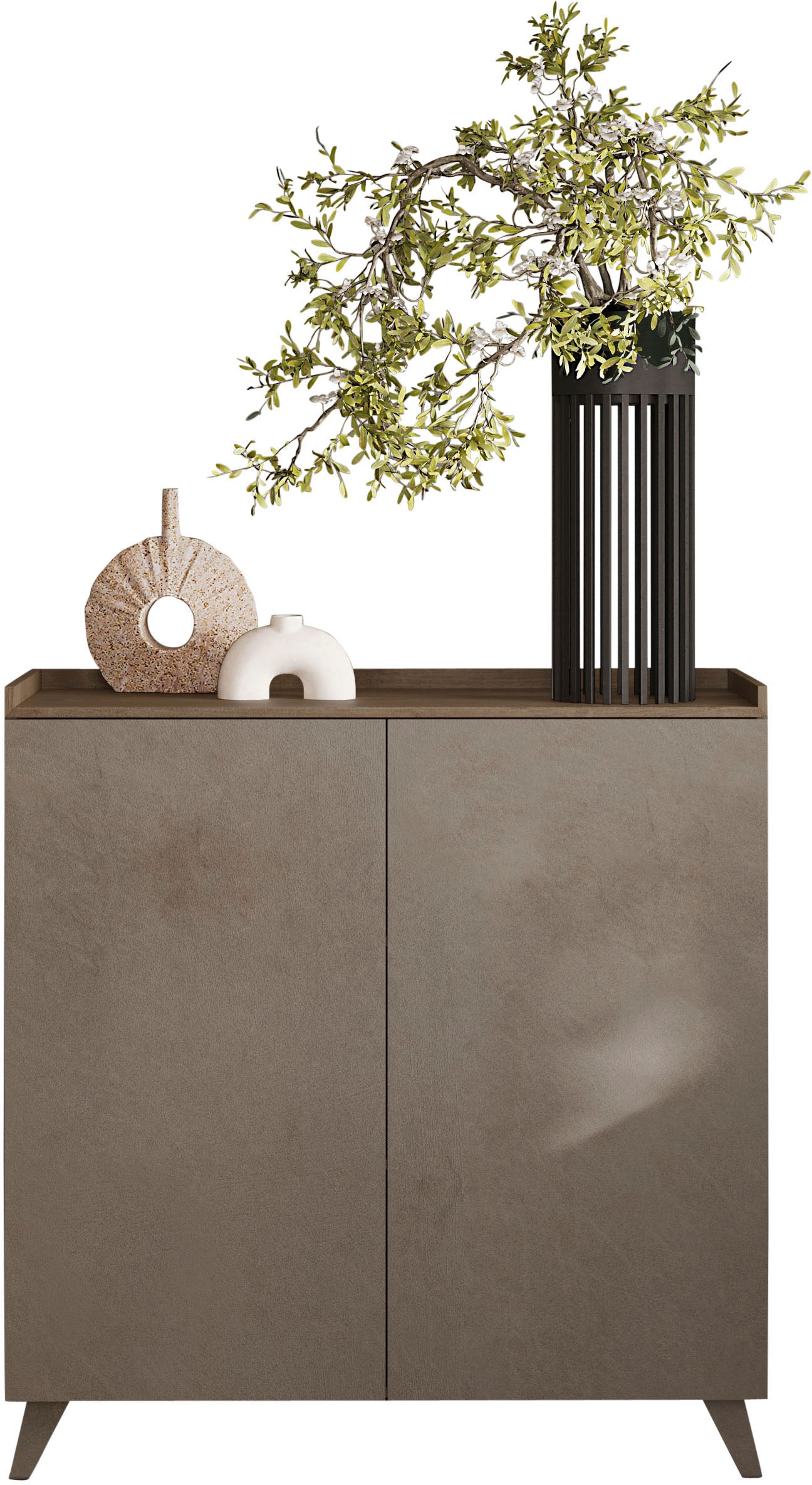 Image of Home affaire Highboard "Tray, Breite 121, Höhe 126 cm mit 2 Türen" Top "Tablet", Push-to-open Funktion