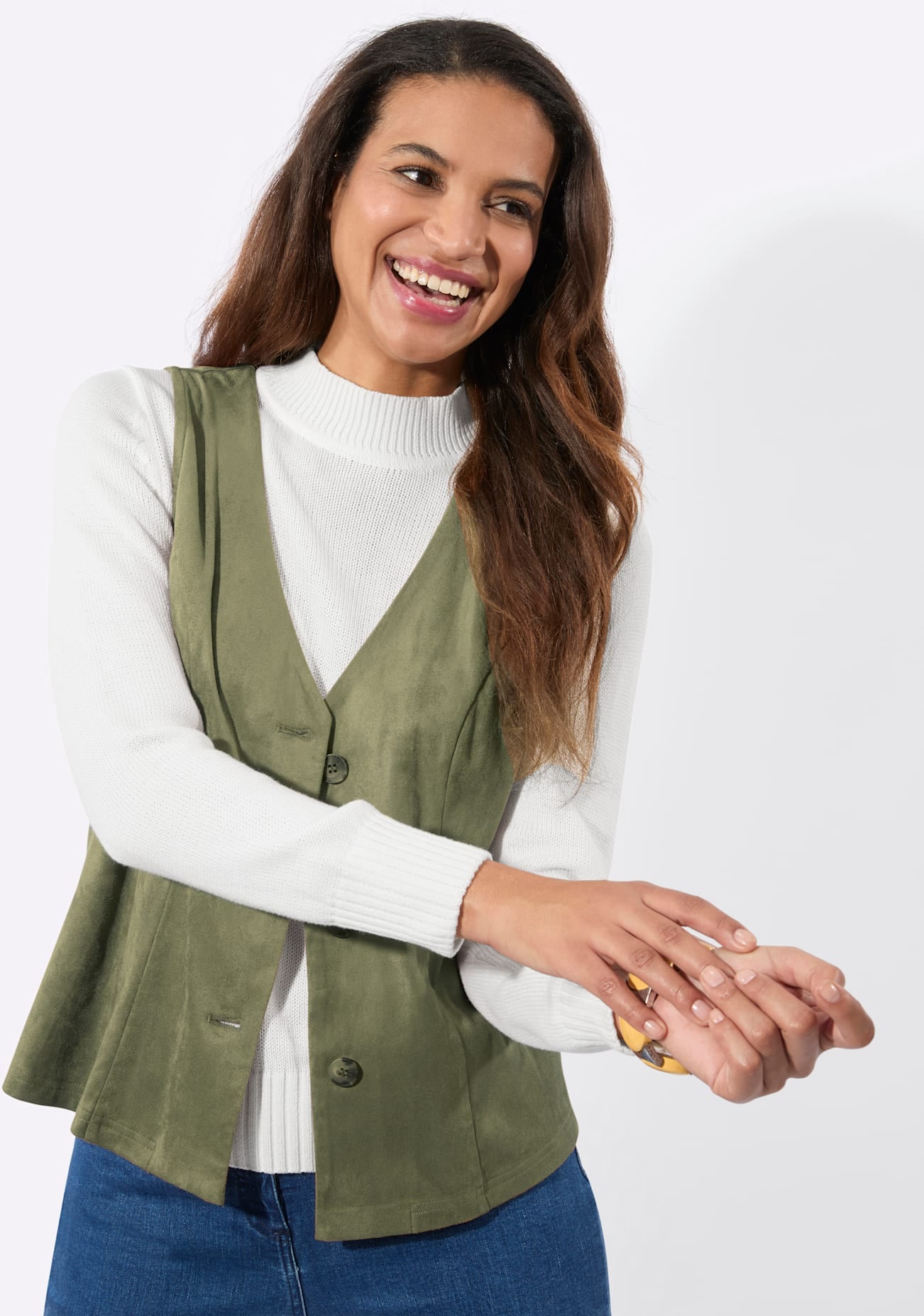 Casual Looks Gilet en similicuir