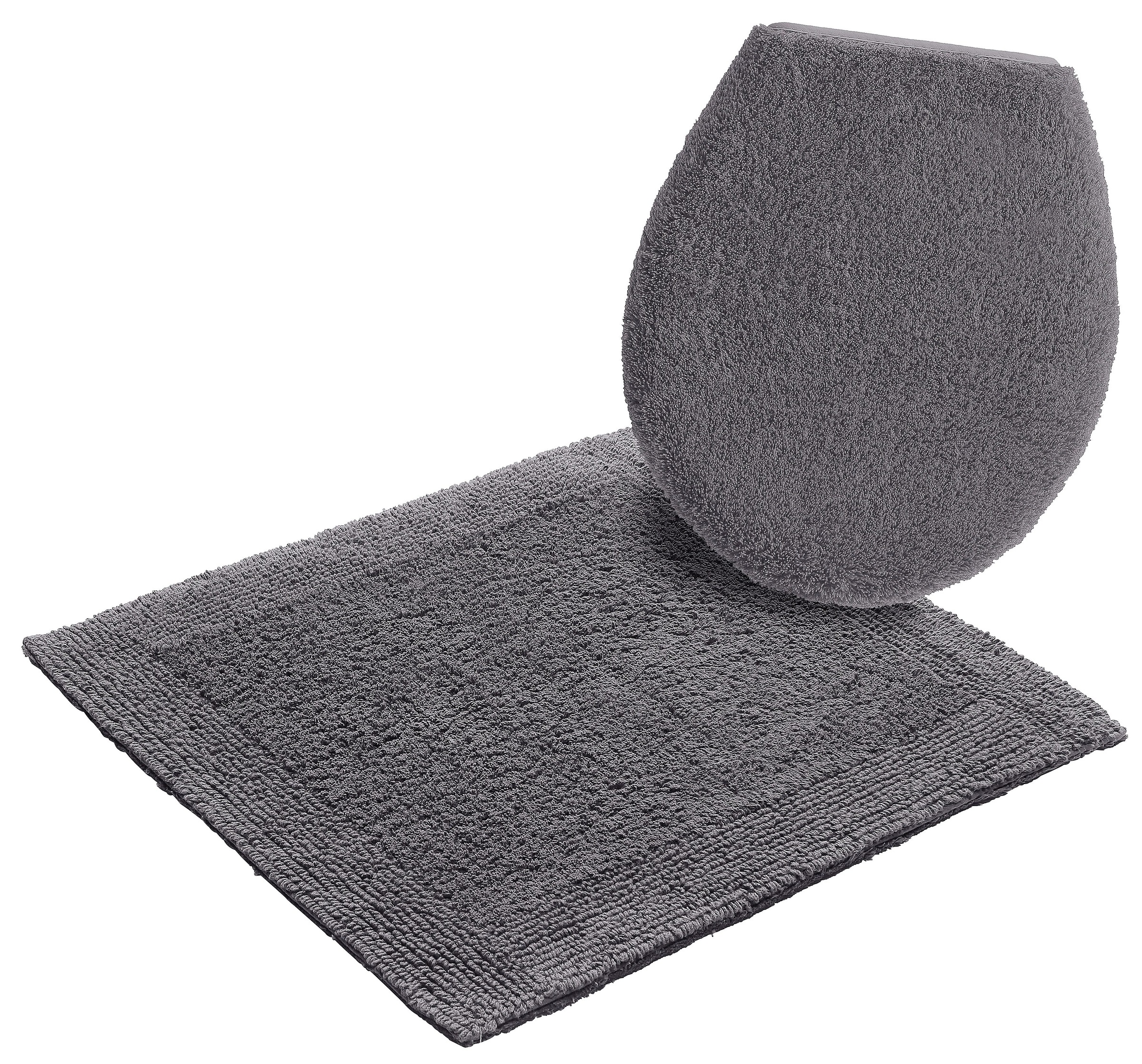 my home Badematte »Kapra, Badvorleger, Badezimmer Teppich«, beidseitig nutzbar-fussbodenheizungsgeeignet-strapazierfähig, mit Bordüre, Badteppich, Badematte