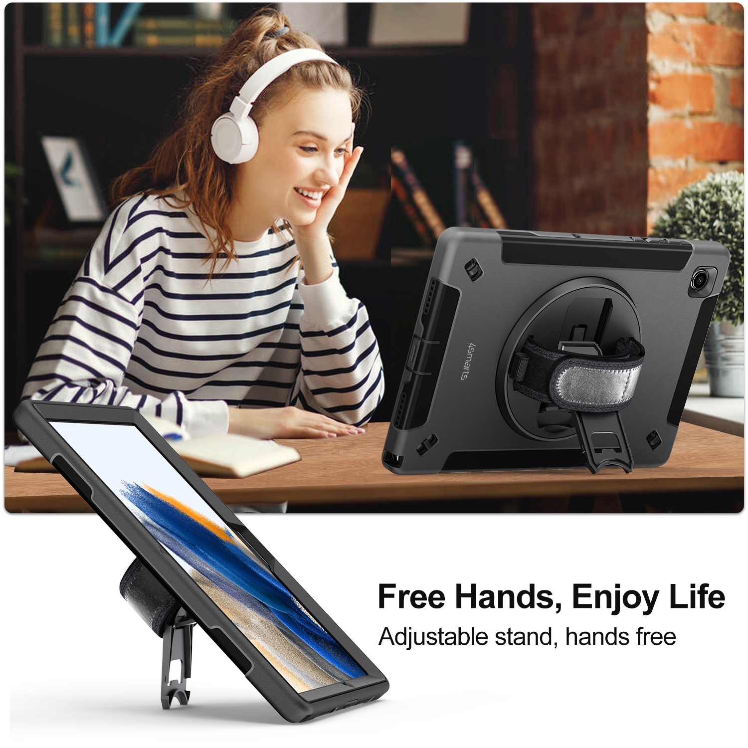 4smarts Backcover »Rugged Case Grip - iPad 10.9 (2022 10Gen)«