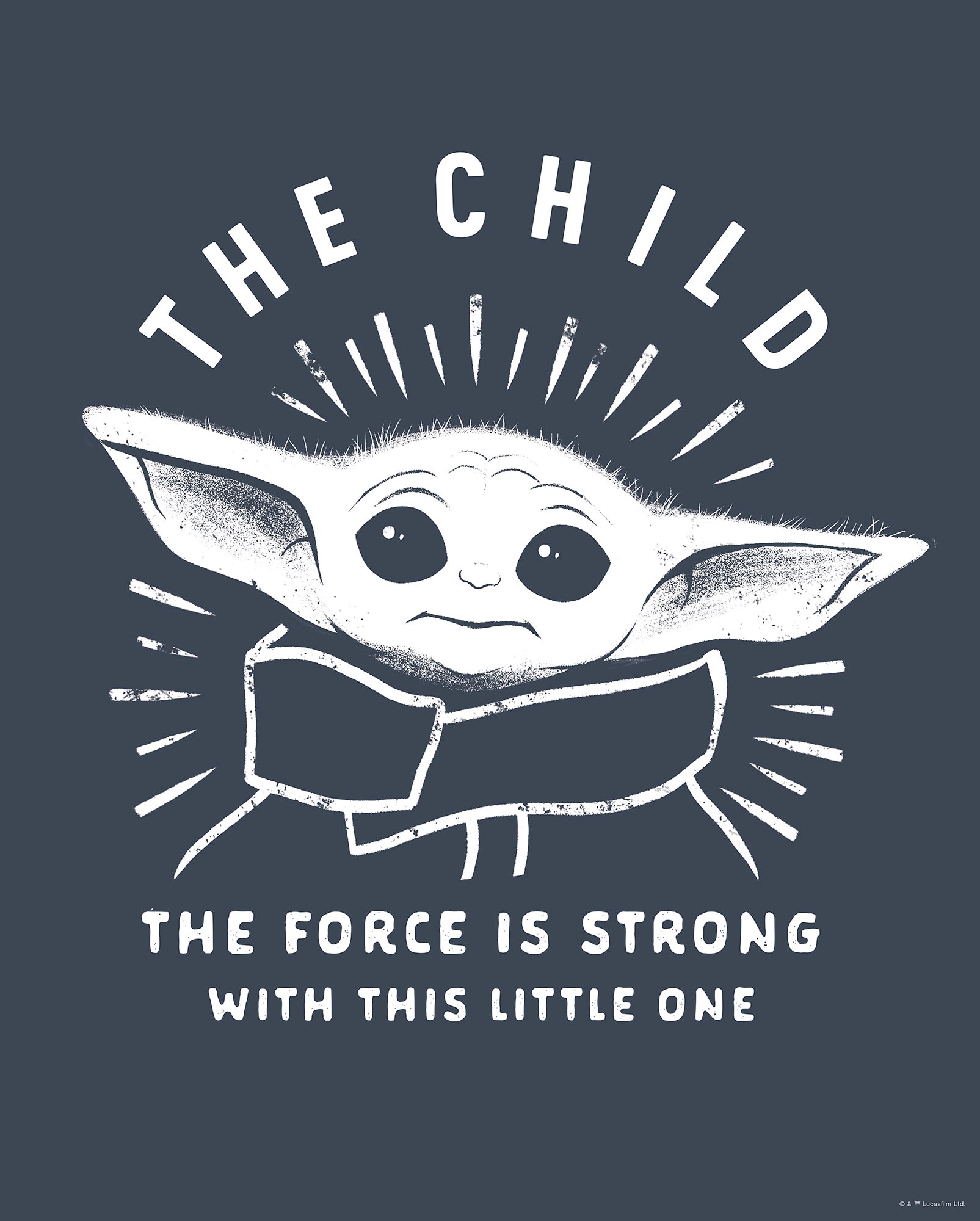 Image of Komar Bild "Mandalorian The Child Iconic" Disney Star Wars 1 Stk. tlg. Wandbild zur Dekoration im Kinderzimmer - ohne Rahmen