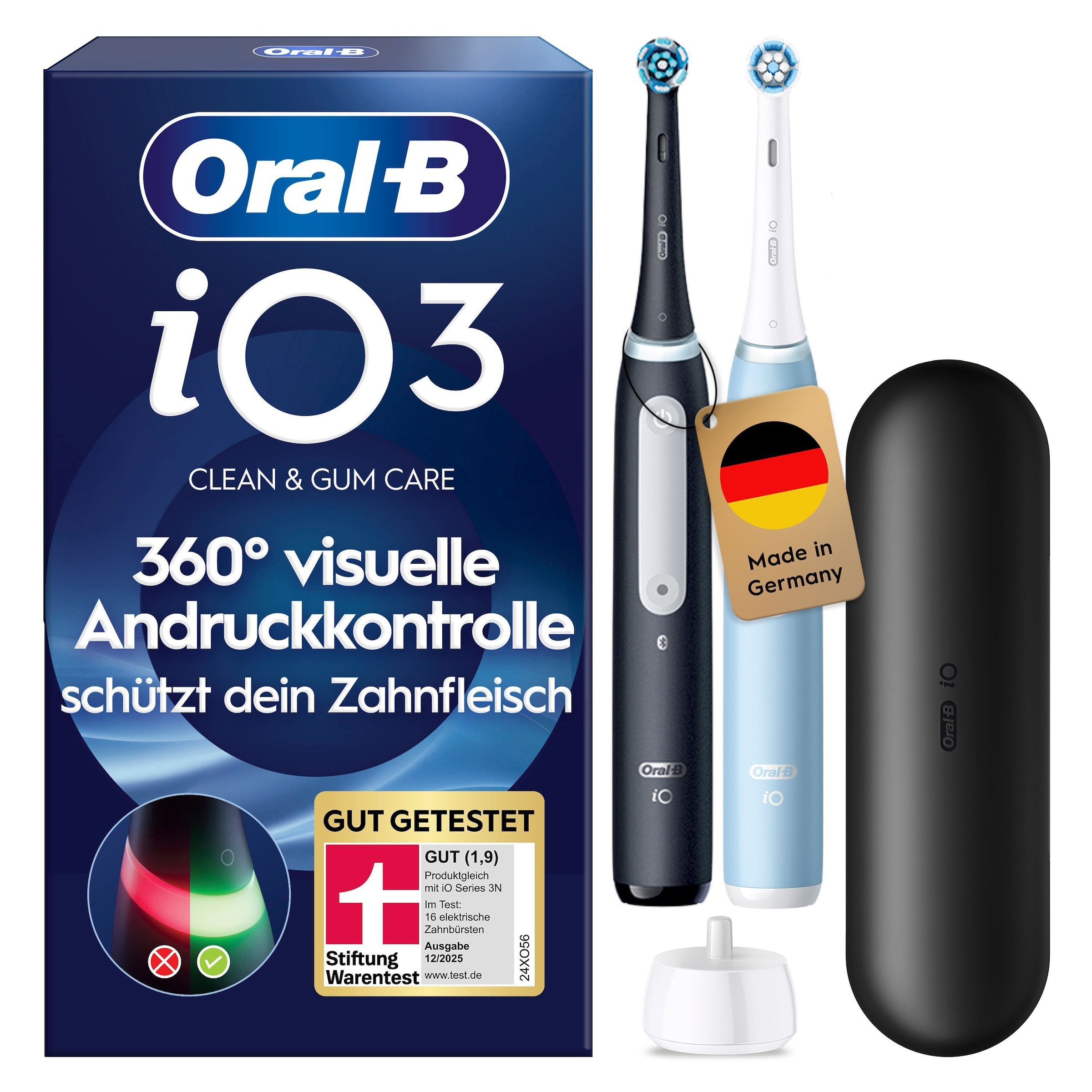 Image of Oral-B "iO Series 3 Doppelpack" 2 Stk. Aufsteckbürsten Magnet-Technologie
