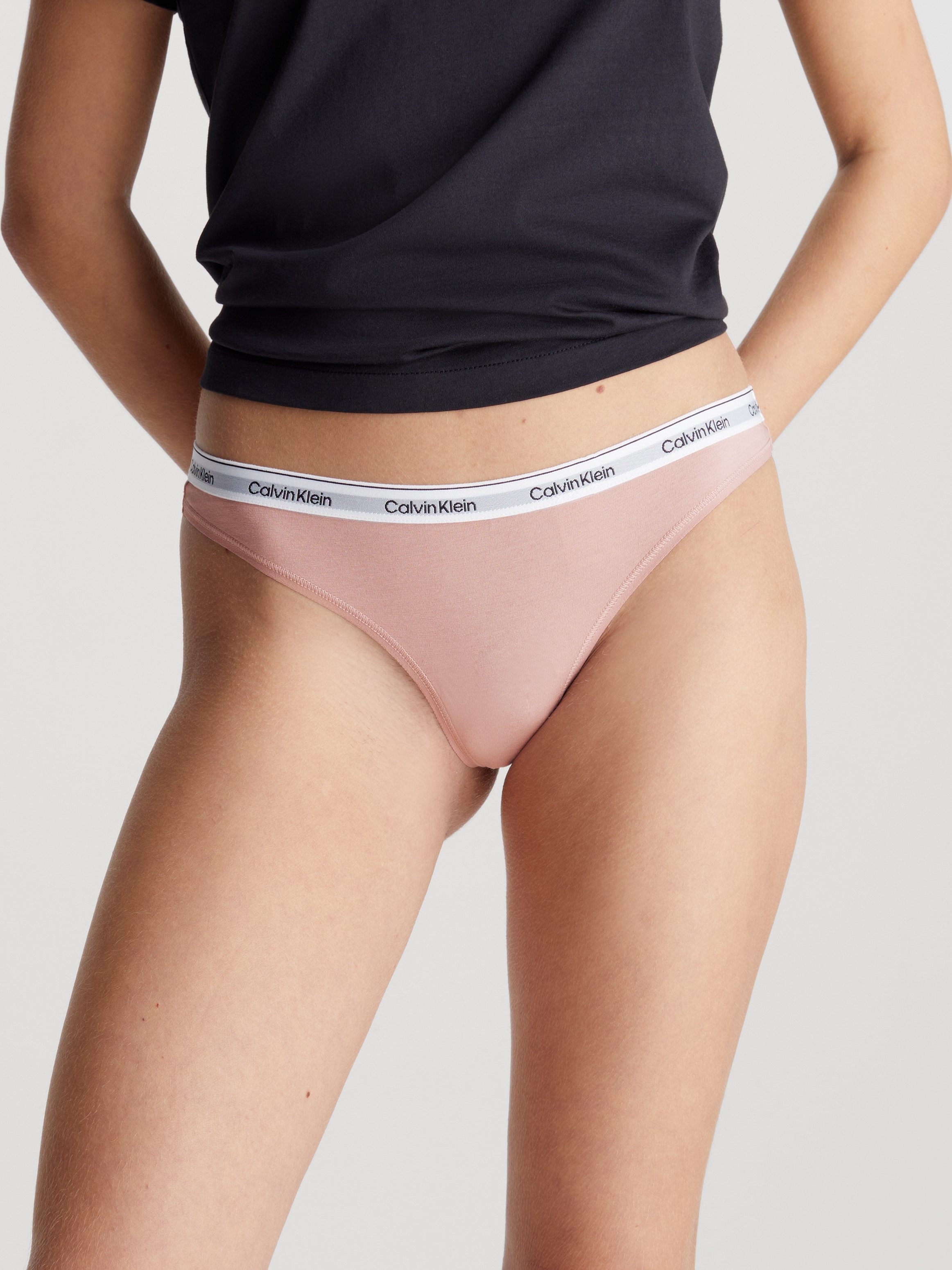 Tanga »THONG (LOW-RISE)«, mit Logobund