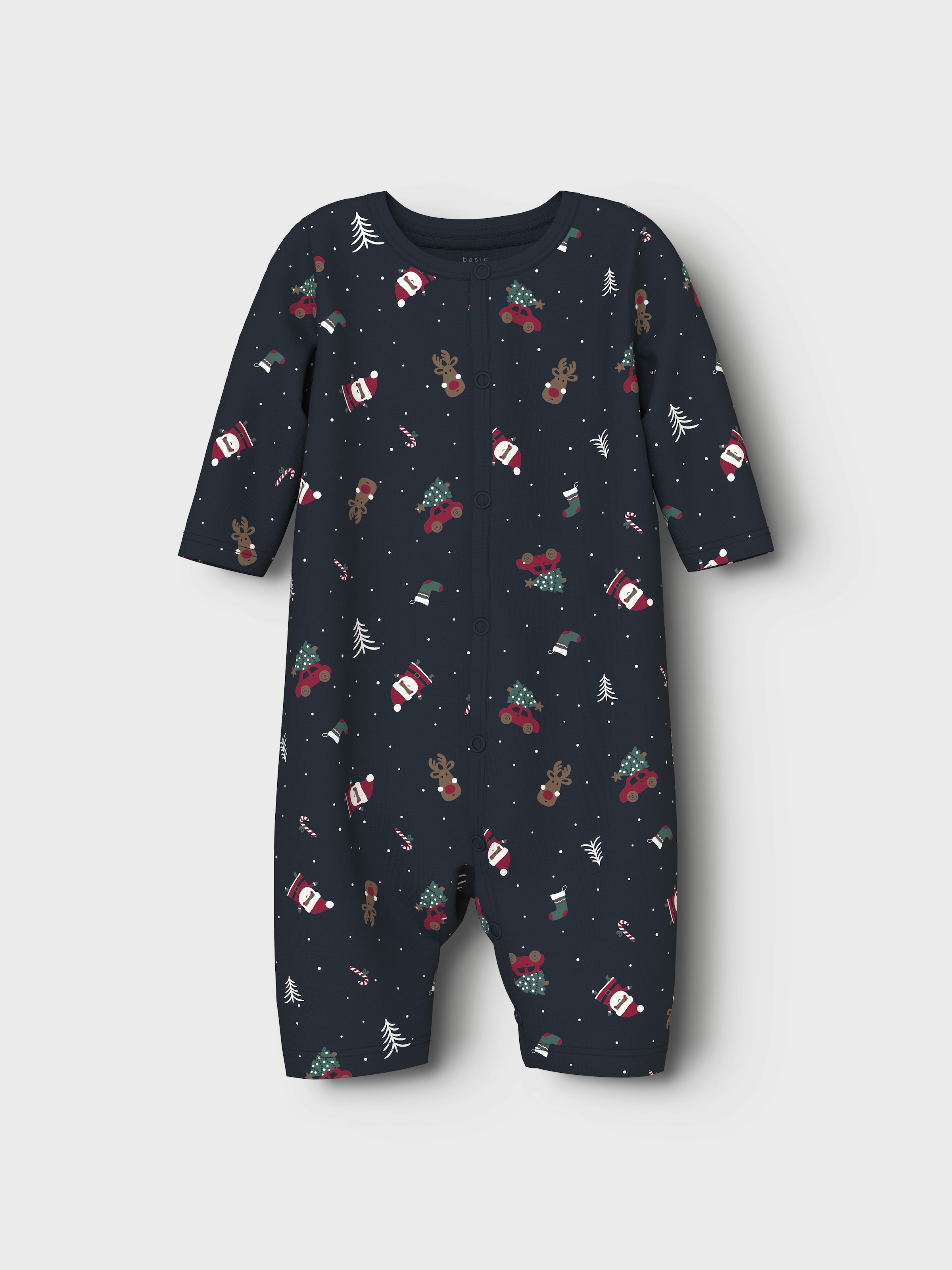 Name It Strampler »NBNVISMAS LS NIGHTSUIT«, mit Weihnachtsmotiv