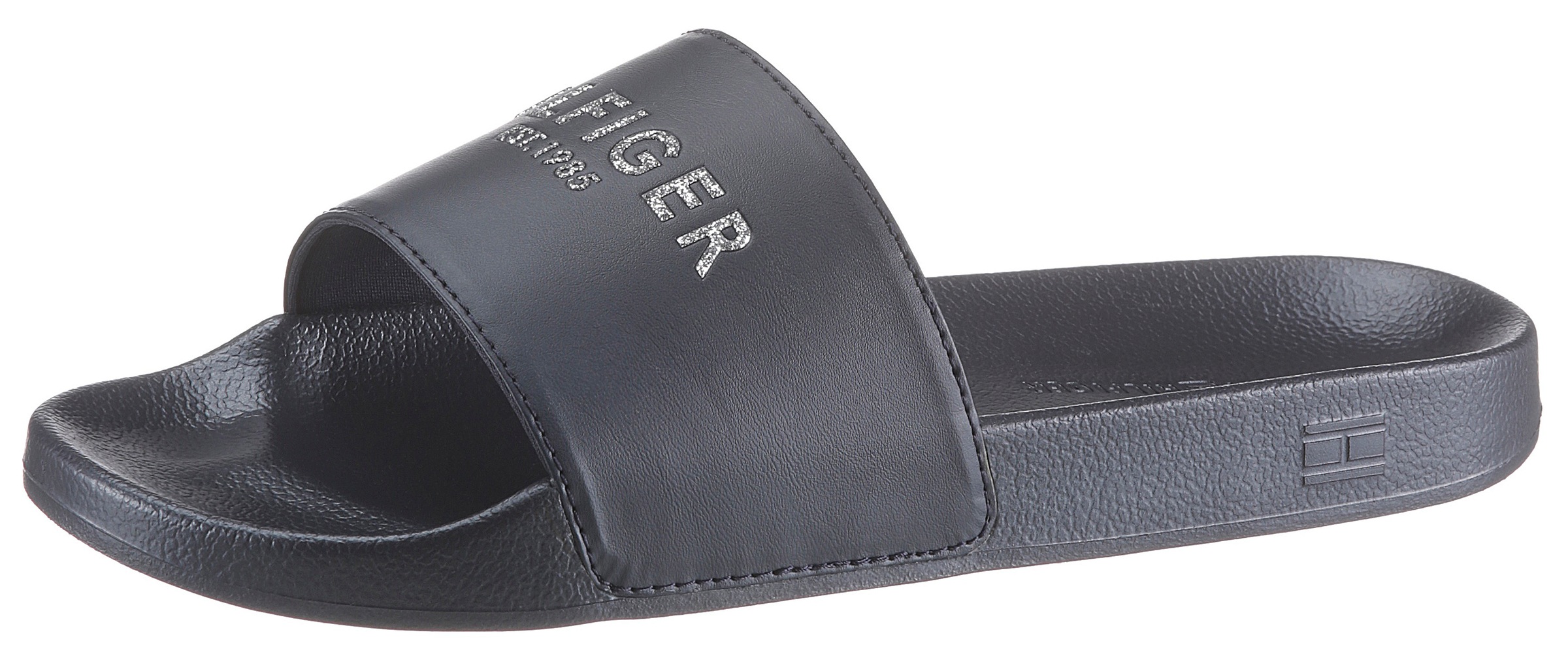 Image of Tommy Hilfiger Badepantolette »GLITTER POOL SLIDE«, mit glitzerndem Logo bei Ackermann Versand Schweiz