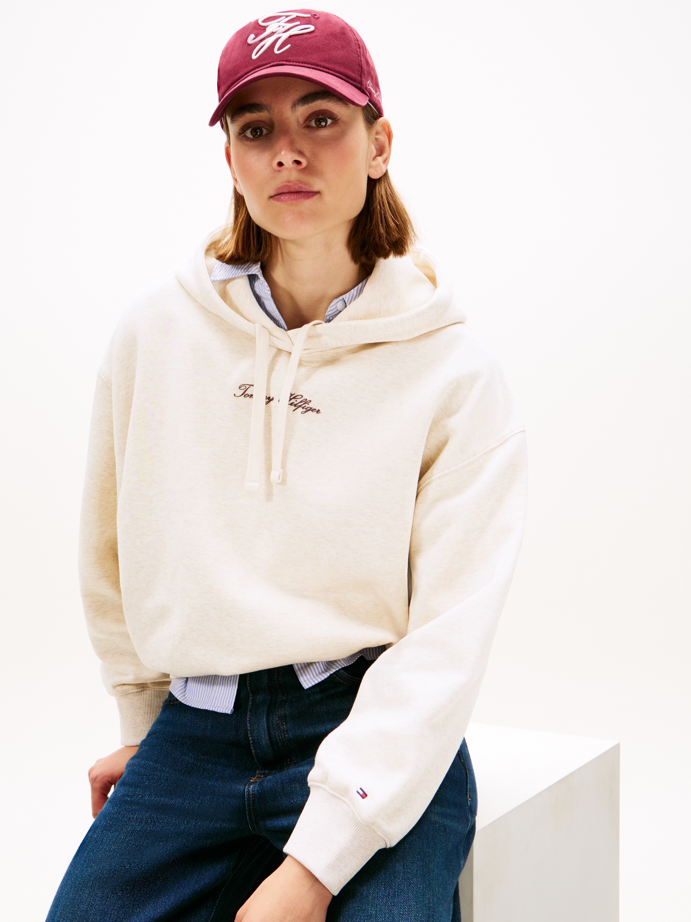 Tommy Hilfiger Kapuzensweatshirt »CLASSIC SCRIPT FLEECE HOODIE«