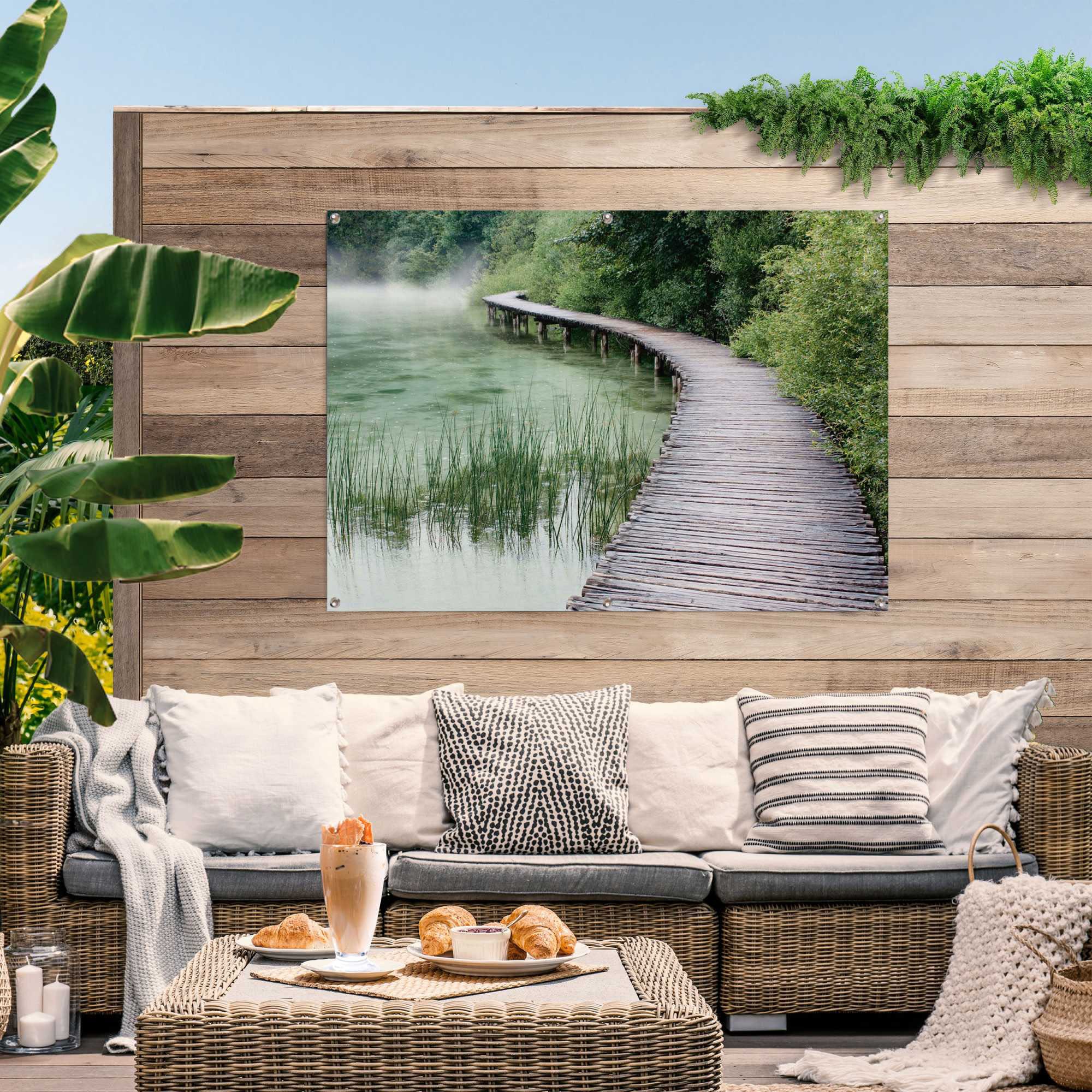 Reinders! Poster »Steg am Ufer«, leichtes und wasserfestes Gartenposter für  den Ausseneinsatz kaufen