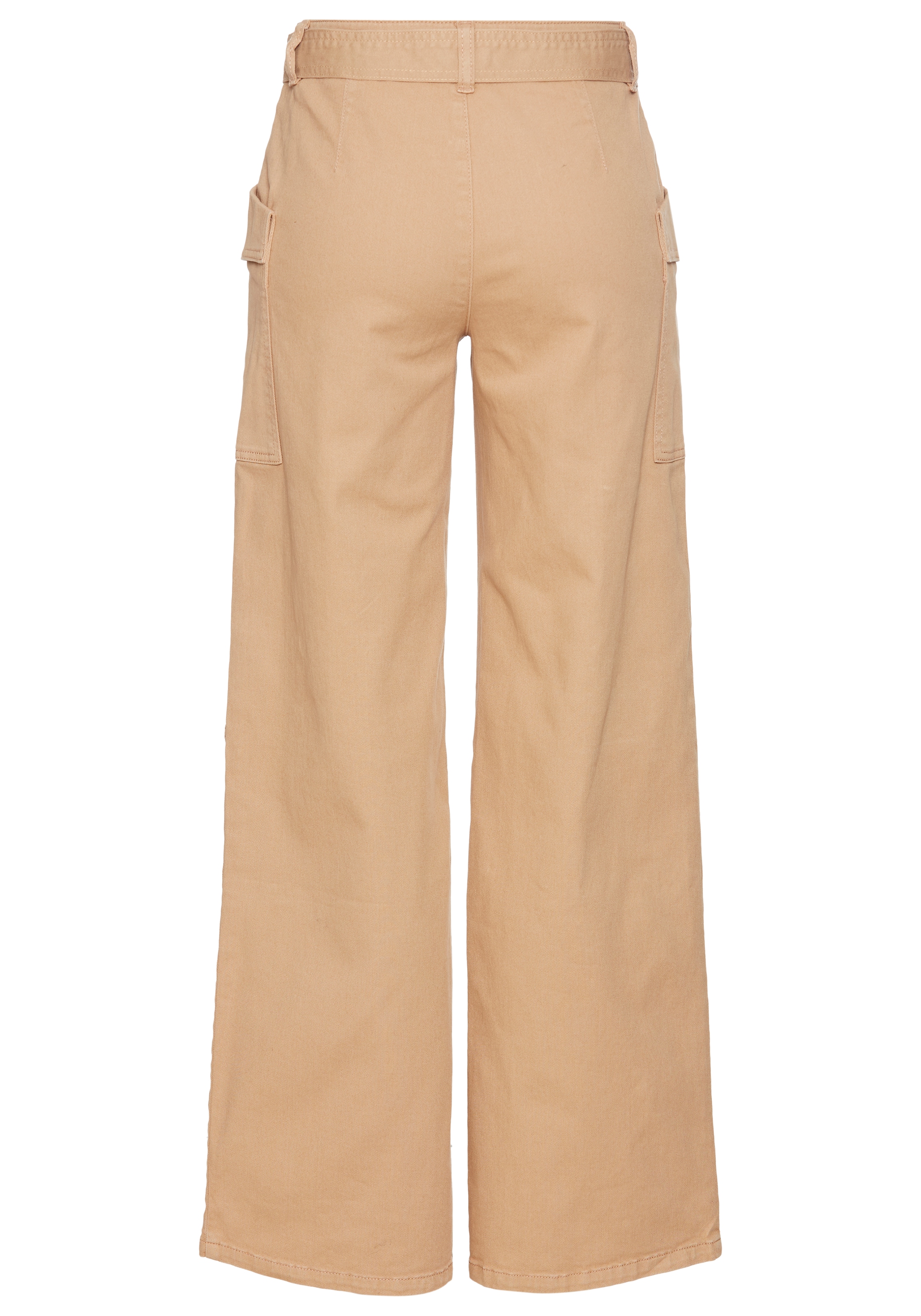 DELMAO Cargohose, (2 tlg., mit abnehmbarem Gürtel), mit modische grossen Eingrifftaschen
