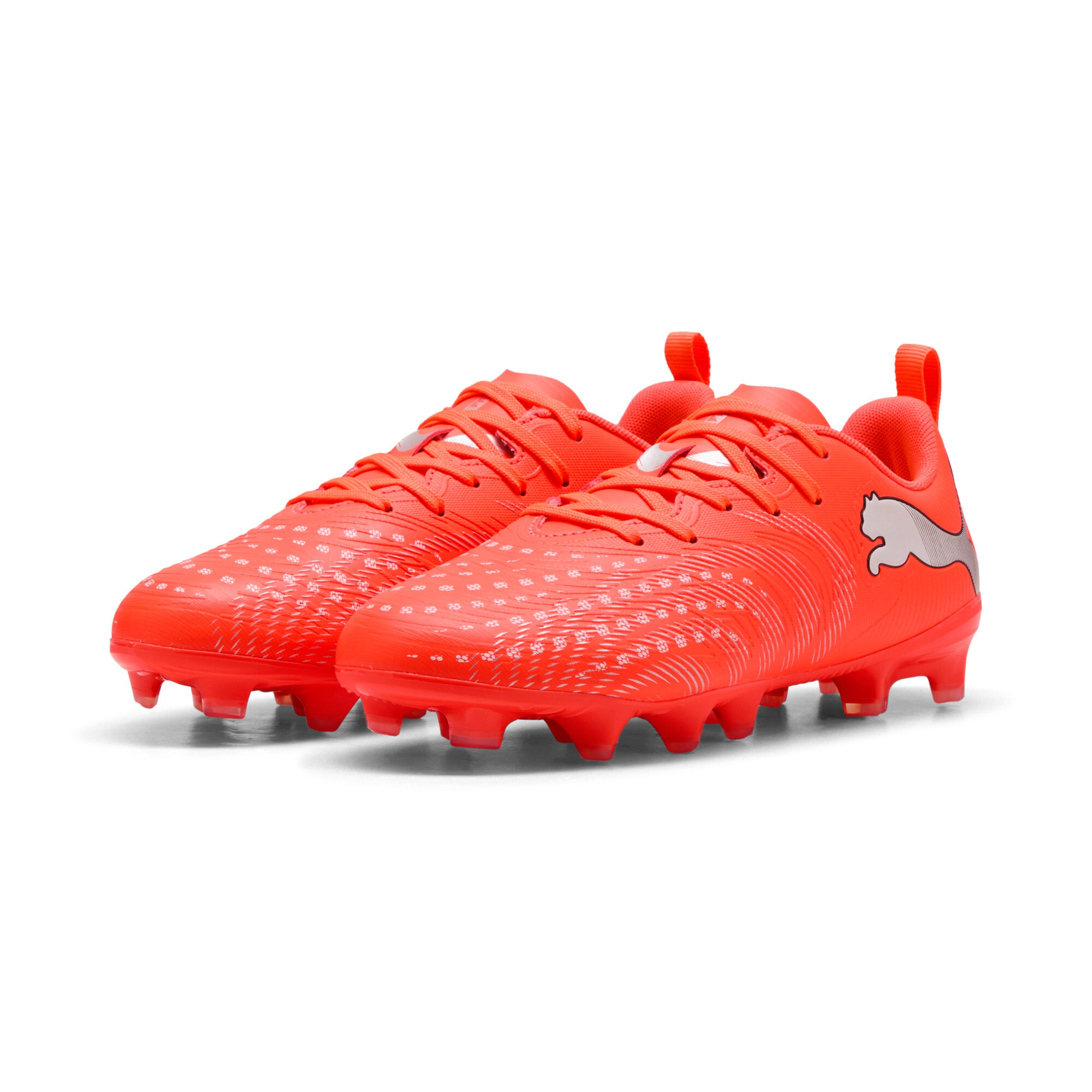 Image of PUMA Fussballschuh "FUTURE 9 PLAY FG/AG JR" mit Nockensohle für Rasen- und Kunstrasenplätze, mit Schnürung