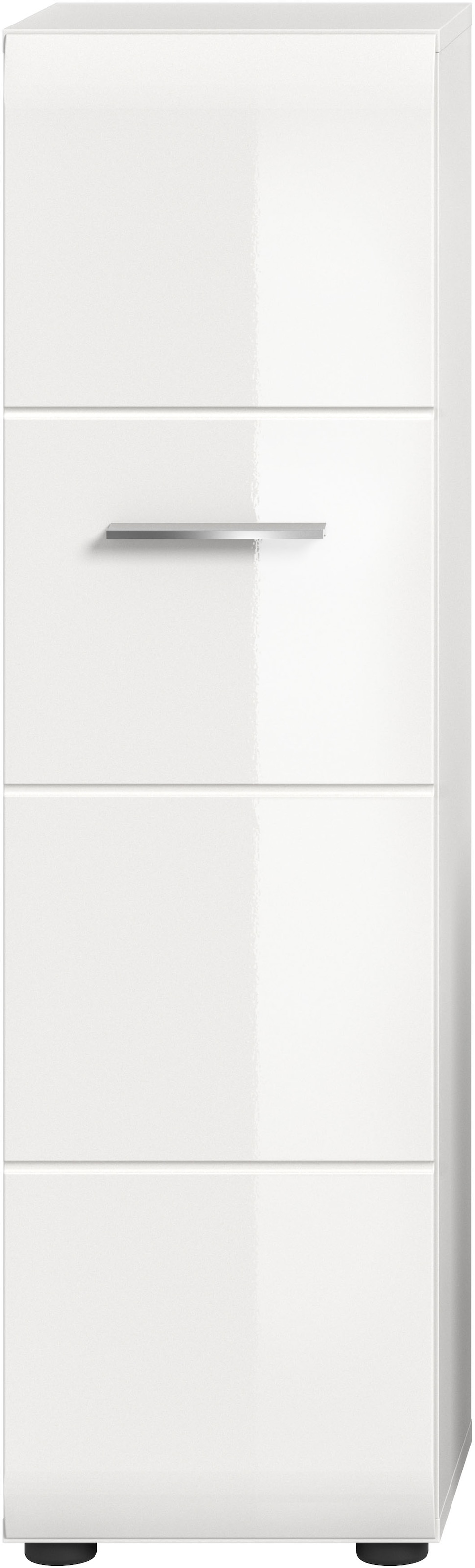 INOSIGN Stauraumschrank 1 Stk. tlg. Florenz, Stauraumschrank, Weiss Hochglanz, 30 cm breit, 4 Fächer