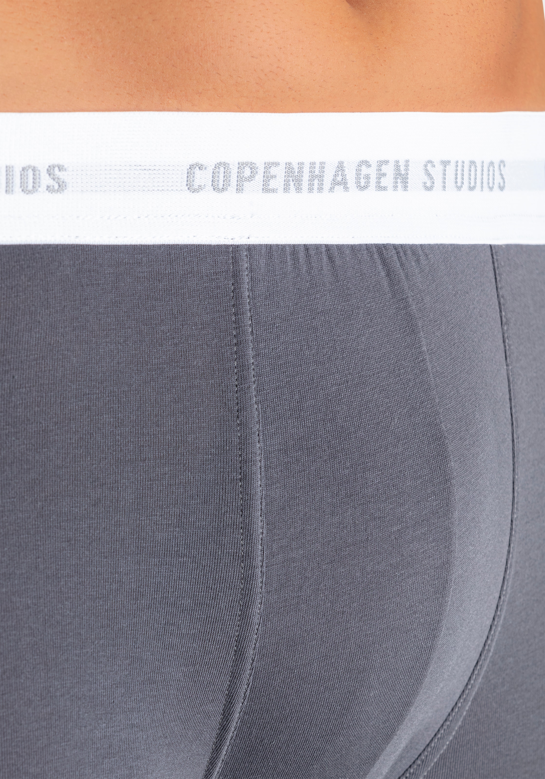 Copenhagen Studios Langer Boxer »Boxershorts für Herren«, (Packung, 3 St., 3er-Pack), mit längerem Bein und Logobund