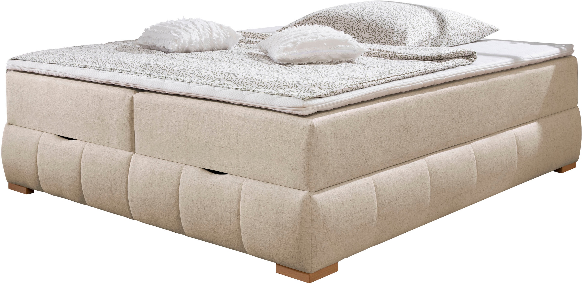 GOODproduct Lit de boxe »Wehma inkl. Bettkasten und Topper, auch in Überlänge erhältlich« in H2, H3 & H4 wählbar, inklusive Topper