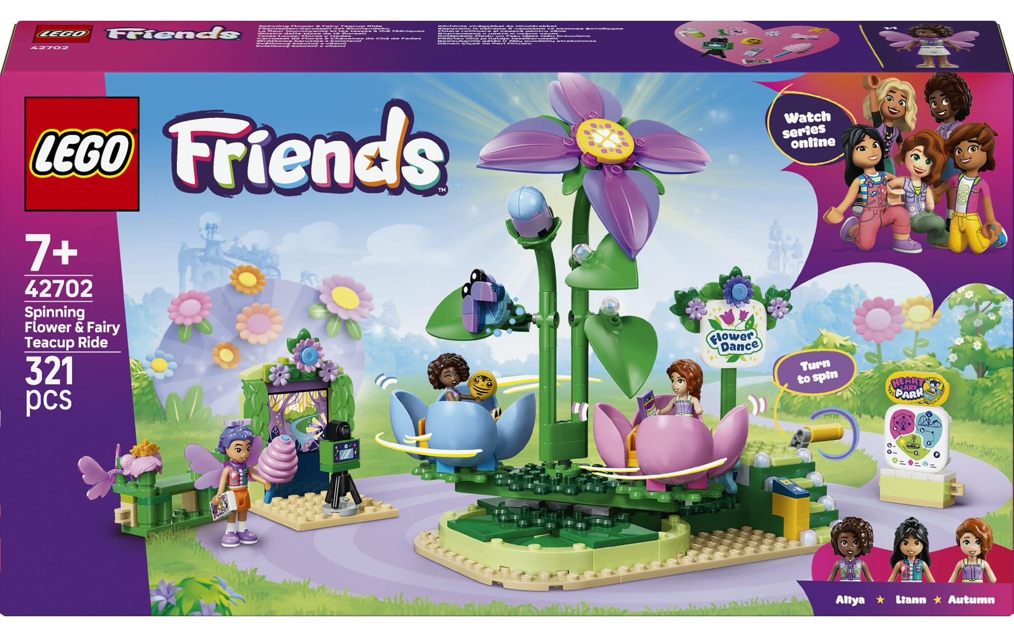 LEGO® Konstruktionsspielsteine »Feentassen-Karussell mit Blumendeko (42702), LEGO Friends« Made in Europe