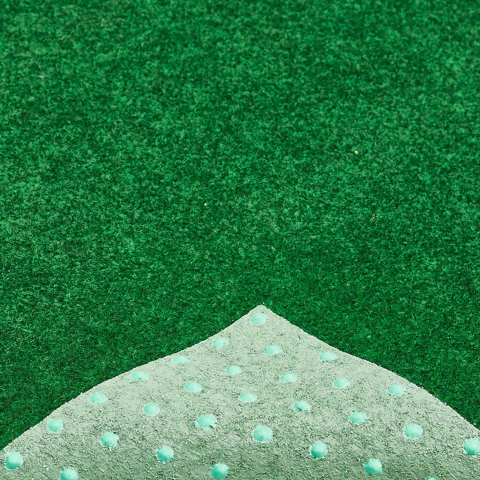 Andiamo Gazon synthétique »Field, Gesamthöhe ca. 4 mm« Rectangulaire pour balcon et terrasse, avec picots de drainage, aspect feutre aiguilleté