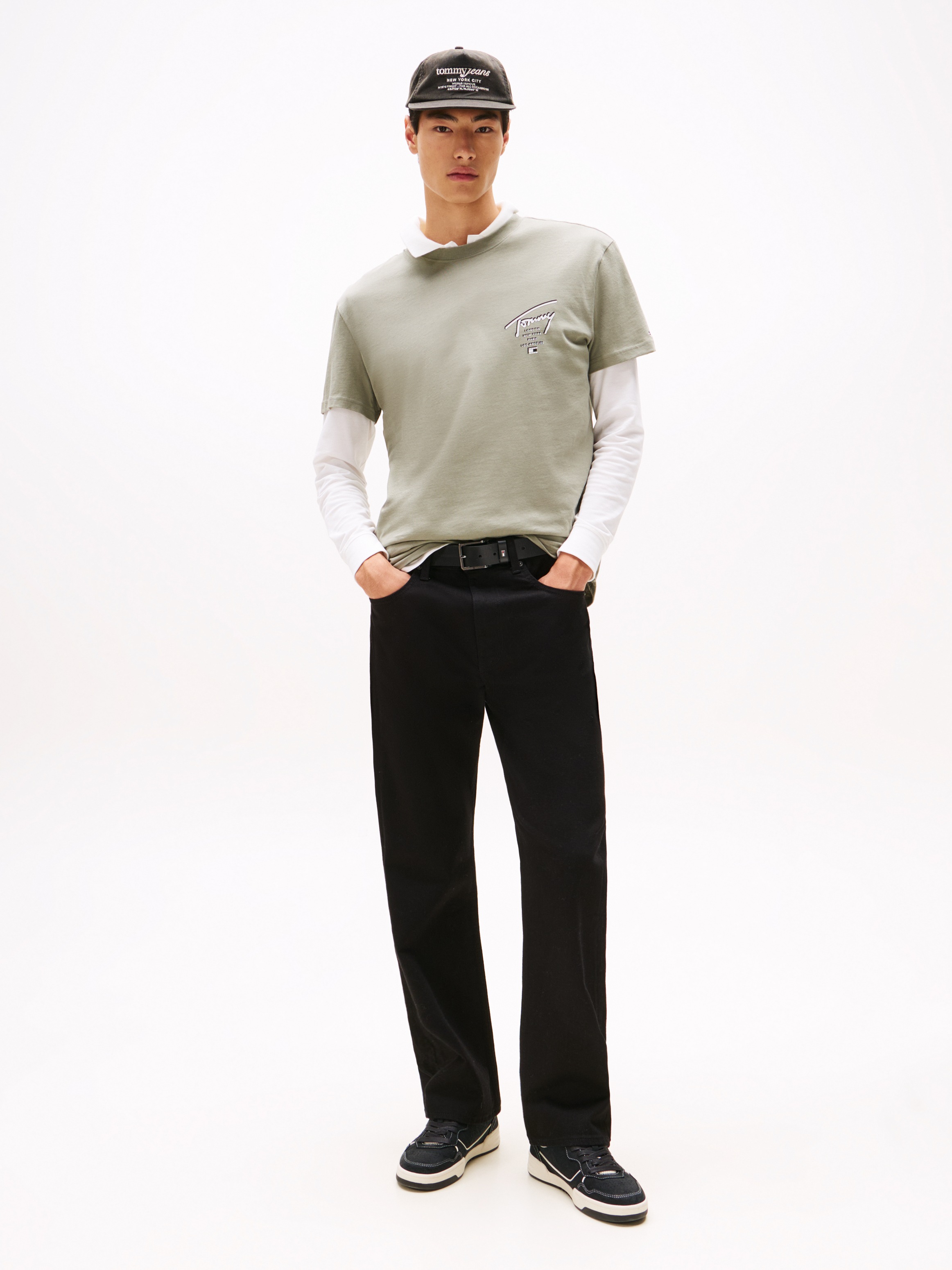 Tommy Jeans T-Shirt »TJM SIGN CITY TEE EXT«, Rundhals, regular fit, grosser Rückenprint