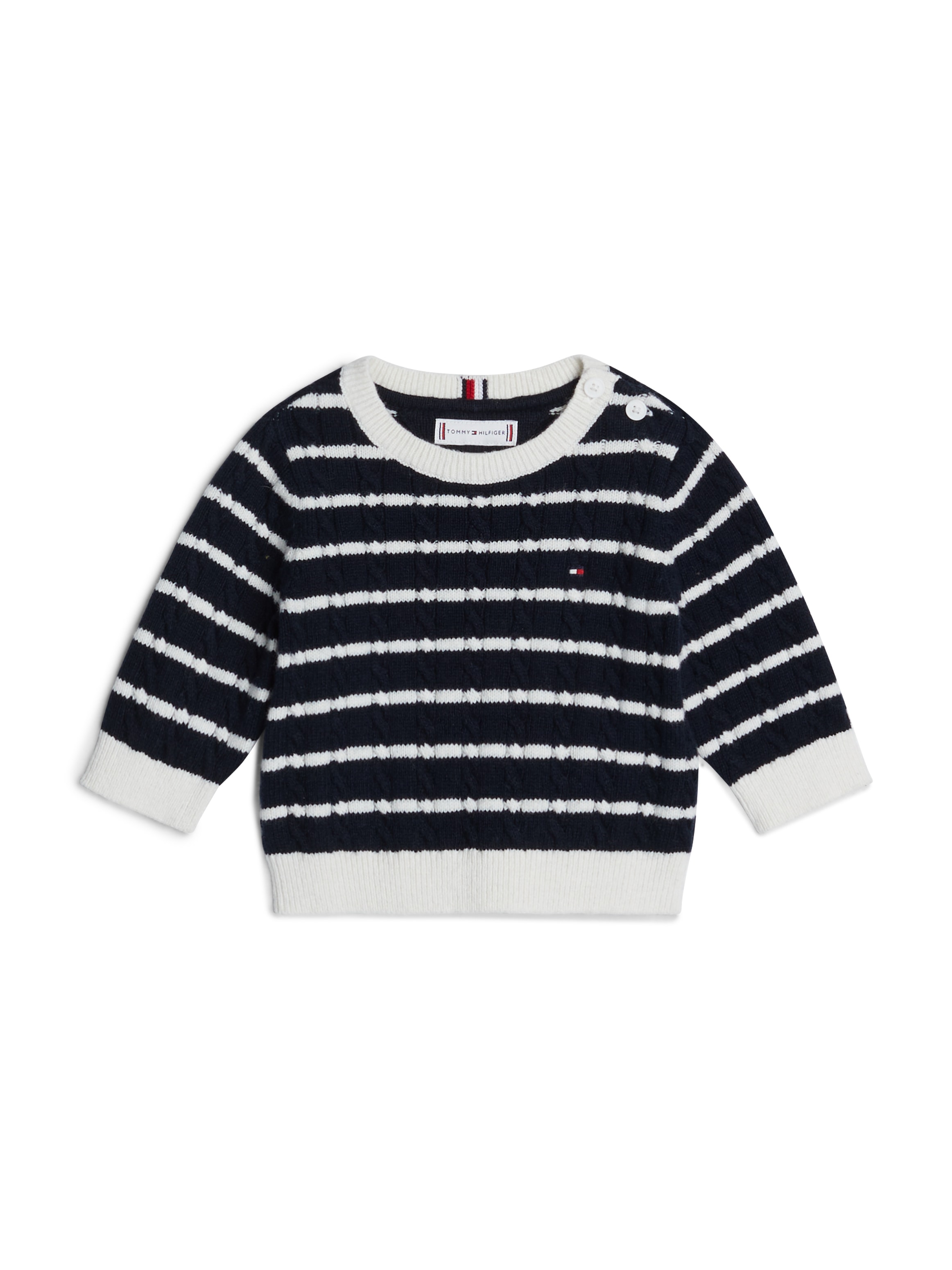 Tommy Hilfiger Strickpullover »TOMMY CABLE SWEATER«, mit Zopfmuster