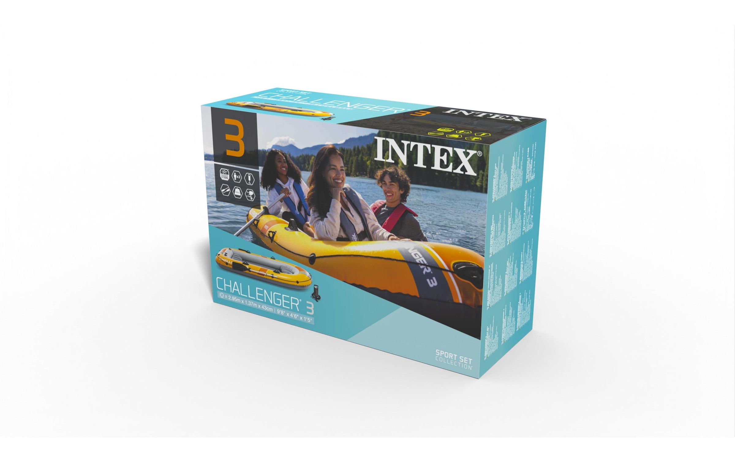 Intex Schlauchboot »Challenger 3 Drei Personen Boot-Set«