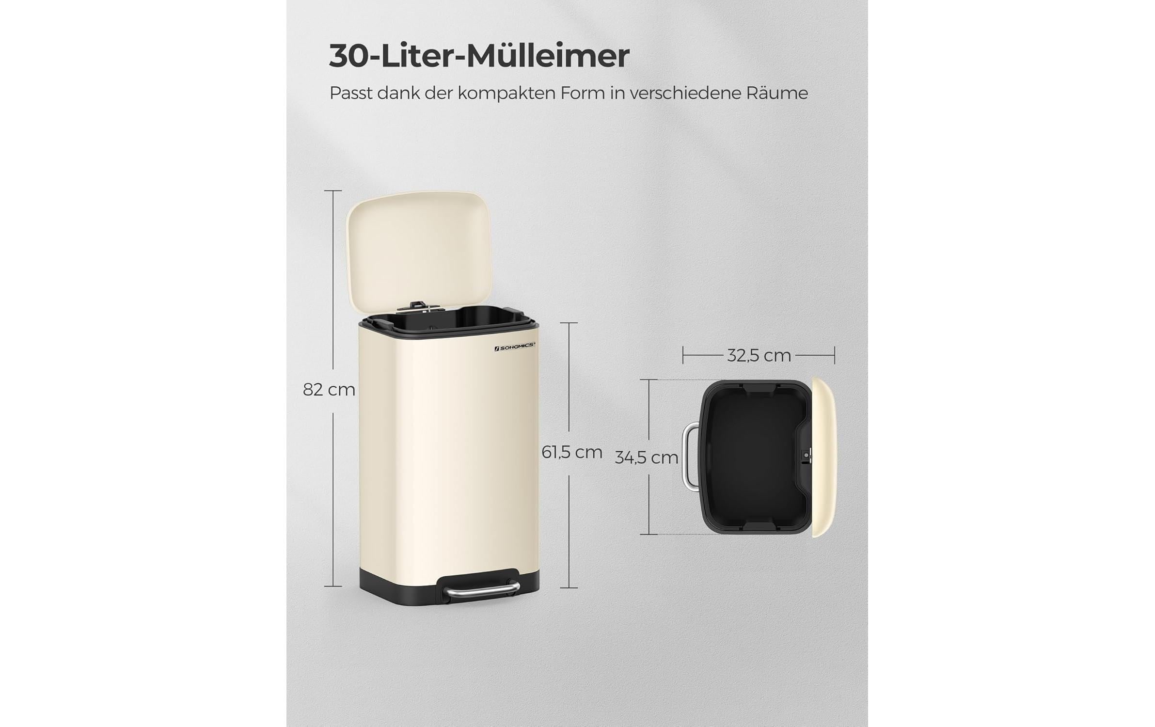 SONGMICS Mülleimer »mit Inneneimer 30 l« 1 Behälter
