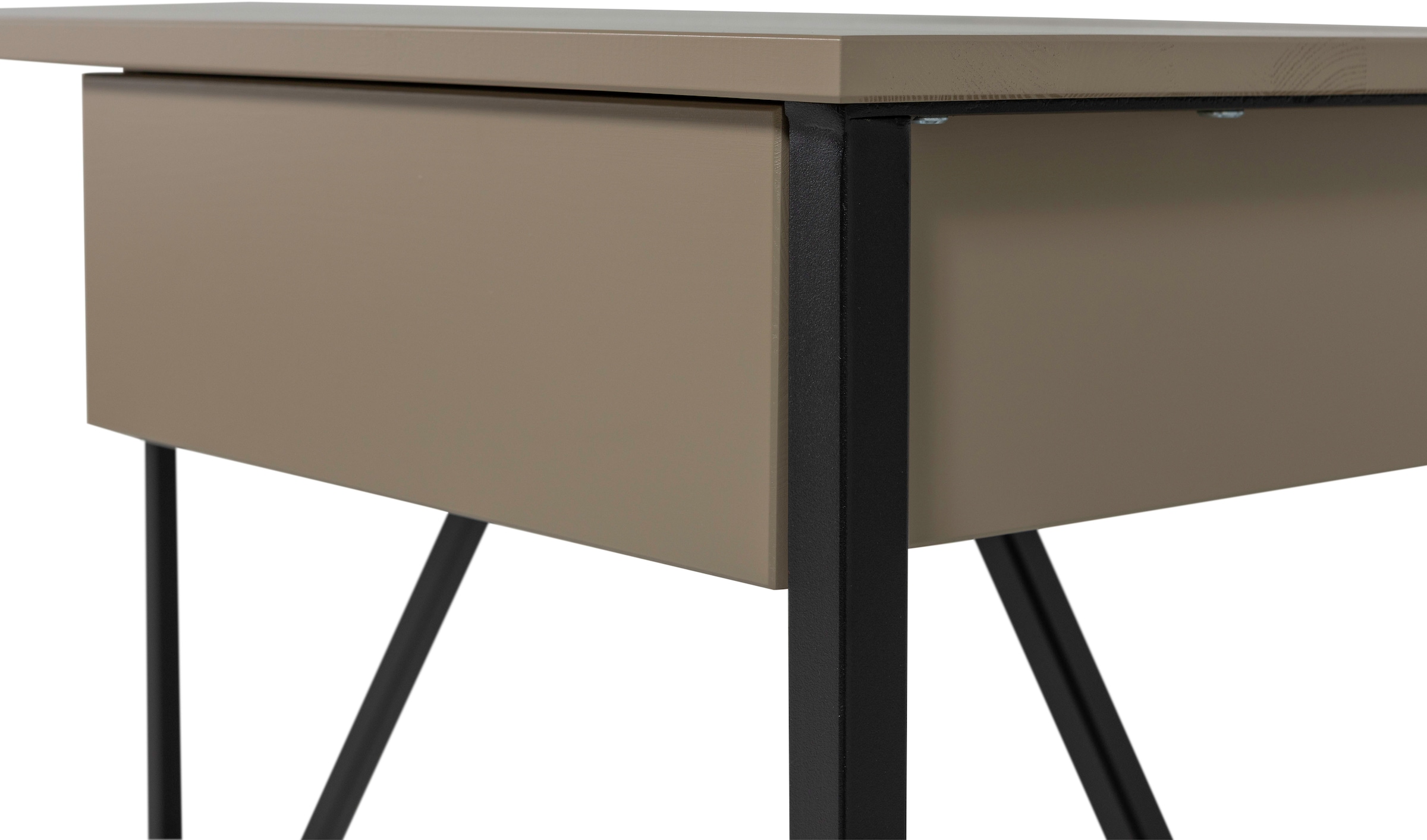 WOOOD Schreibtisch »New Julius FSC®-Kiefernholz mit Schublade, lackiert B126xT53xH75 cm« Tragkraft Blatt 20 kg, sichtbare Maserung, einfach zu montieren