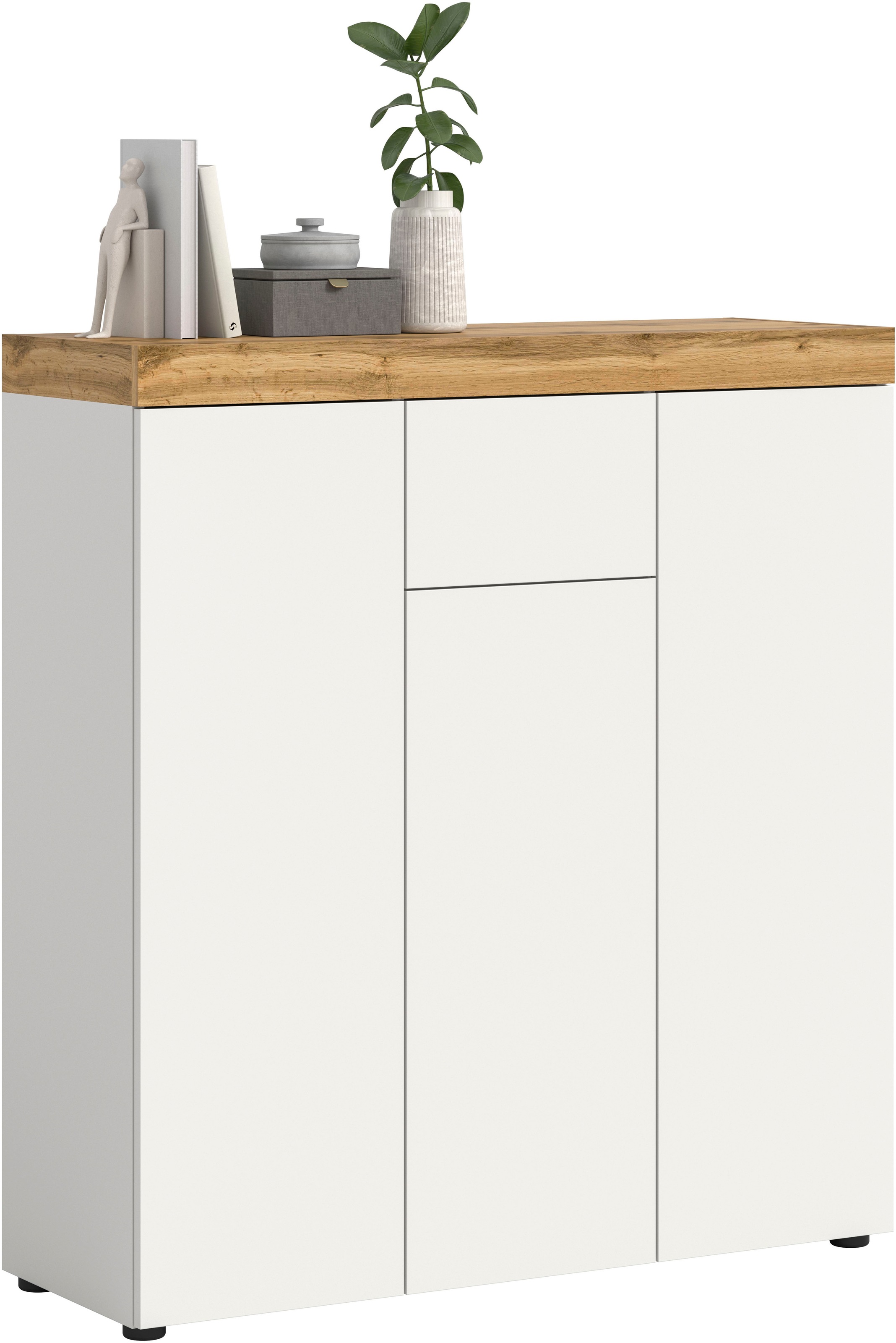 Image of GOODproduct Highboard "MAMBO, Höhe 115 cm, in verschiedenen Farben erhältlich" 2 farbige Ausführung, in verschiedenen Farben erhältlich, 1 Stk. tlg. Kommode, Sideboard, Wohnzimmer, Schlafzimmer