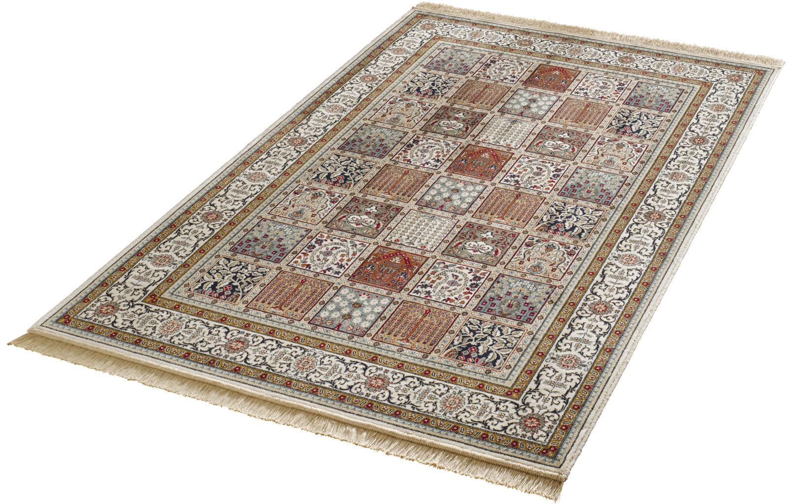 Image of MINT RUGS Teppich »Precious«, rechteckig, 9 mm Höhe, Orient Optik, weiche Viskose mit Fransen, Wohnzimmer, Schlafzimmer, Arbeitszimmer, Flur, Robust, Pflegeleicht bei Ackermann Versand Schweiz