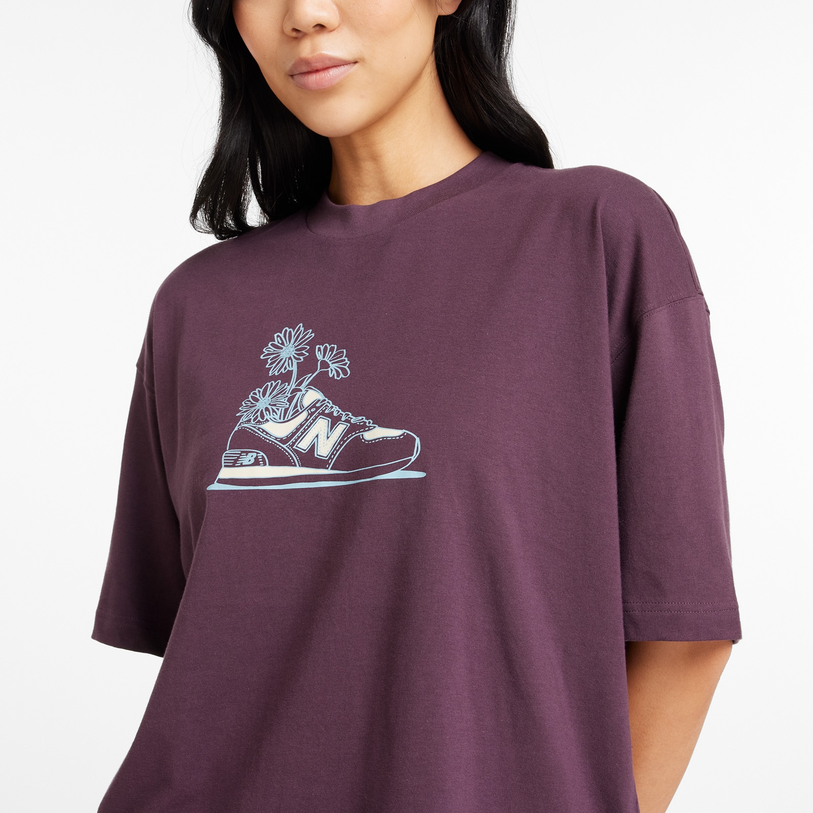 New Balance T-Shirt »Oversized Flower T-Shirt«