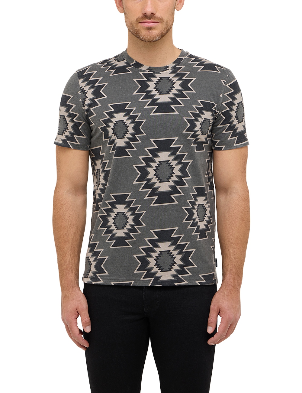 Image of MUSTANG T-Shirt "Style Austin" mit Ethno- Druck