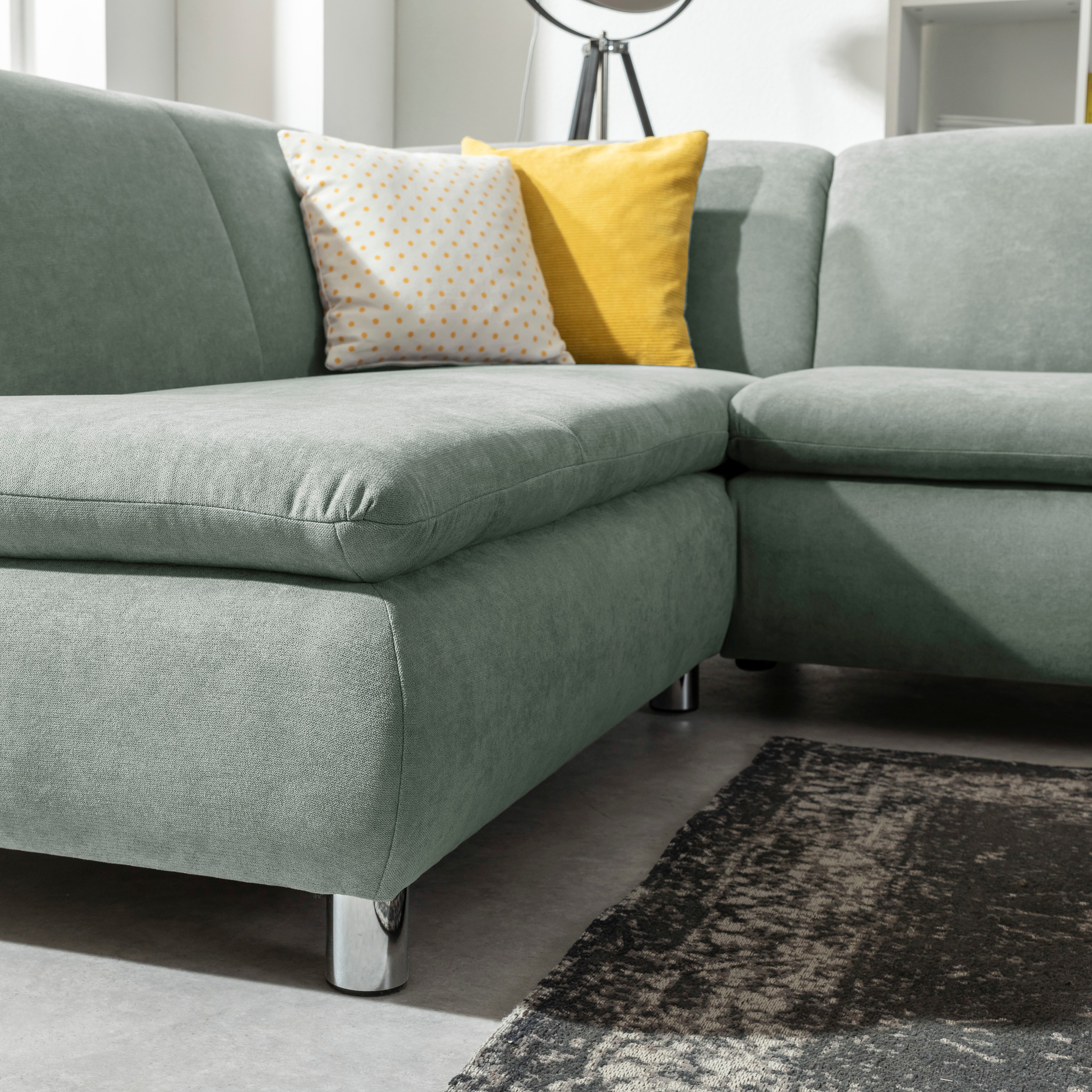 Max Winzer® Ecksofa »Toulouse modern und bequem, aktuelles Design, hoher Sitzkomfort«, mit klappbaren Armlehnen, Breite 271 cm