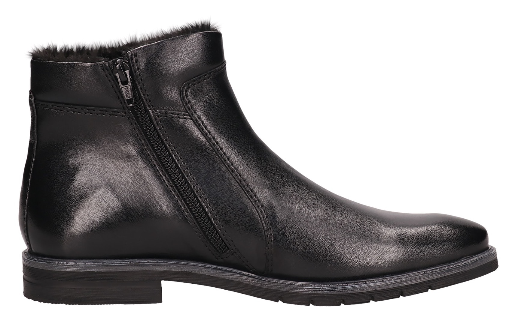 bugatti Westernstiefelette, Stiefelette, Business Schuh mit Warmfutter und Reissverschluss