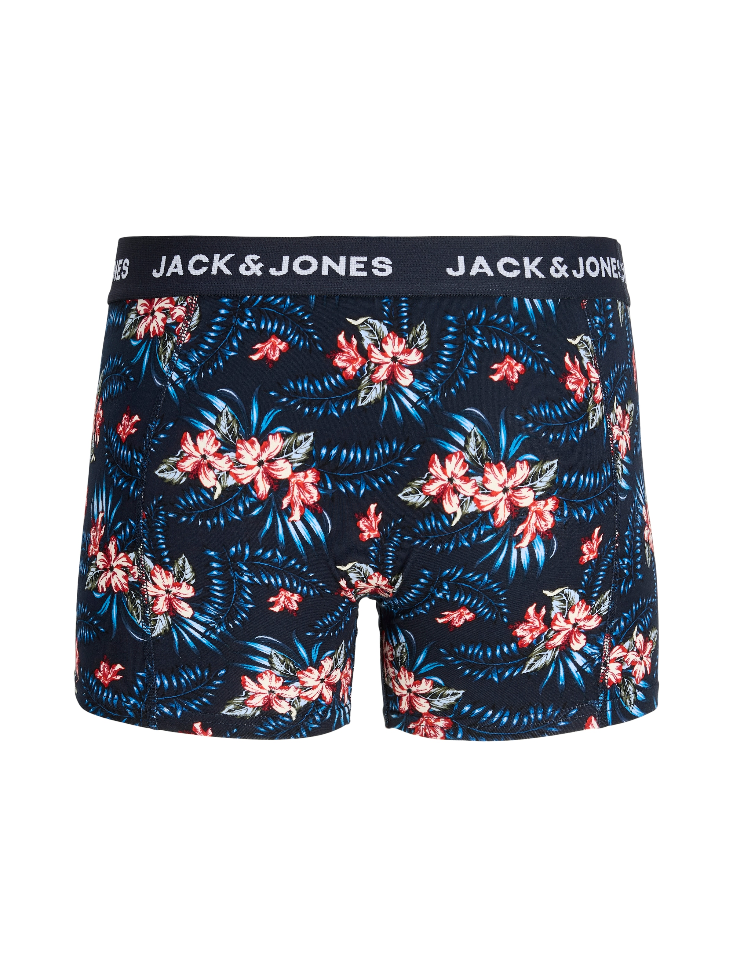 Jack & Jones Tronc »JACLAMINE FLOWER TRUNKS 3 PACK SN« Paquet, 3 cuis mélange de coton, ceinture élastique