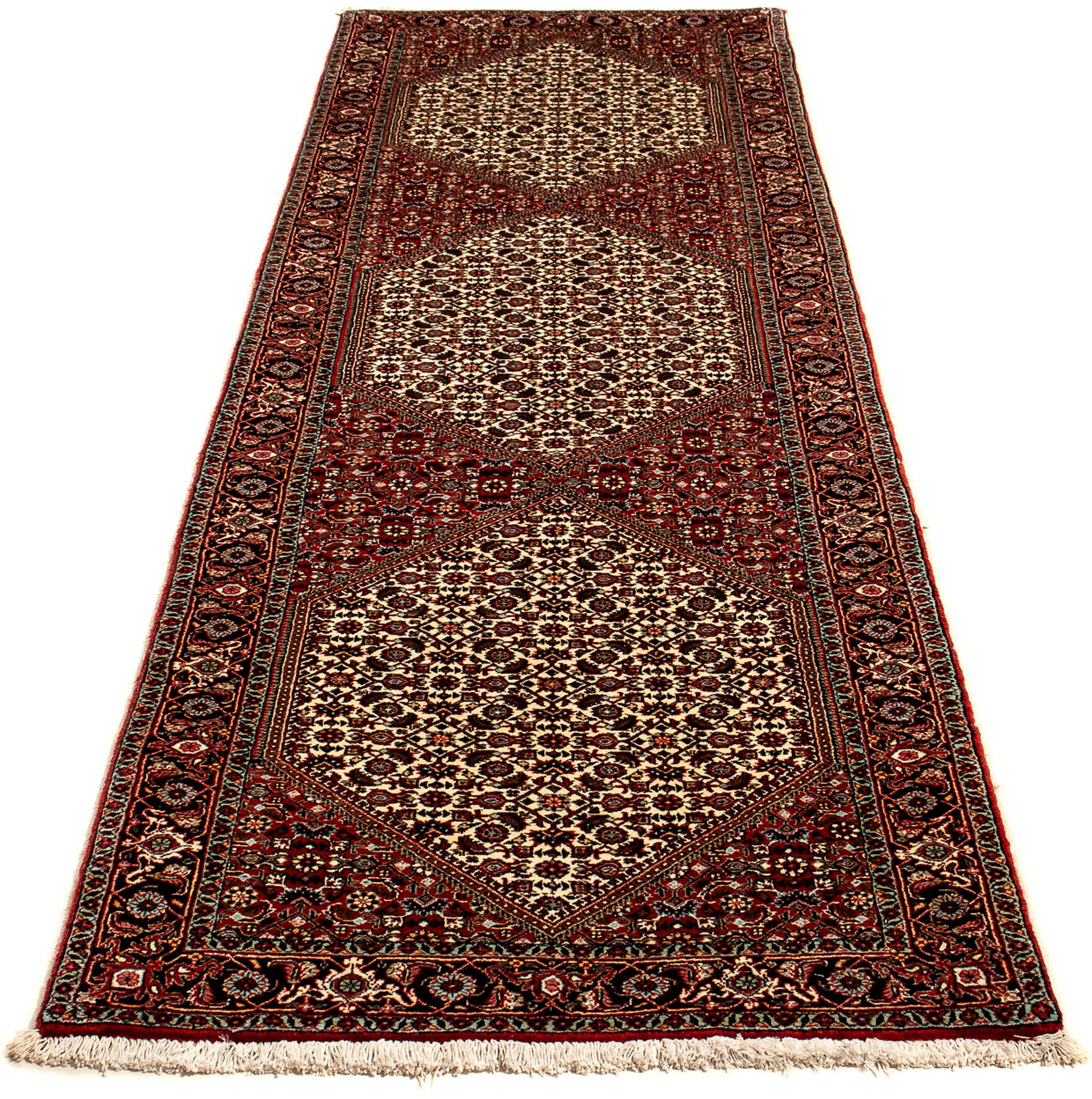 Image of morgenland Orientteppich »Perser - Bidjar - 280 x 83 cm - mehrfarbig«, rechteckig, 15 mm Höhe, Wohnzimmer, Handgeknüpft, Einzelstück mit Zertifikat bei Ackermann Versand Schweiz