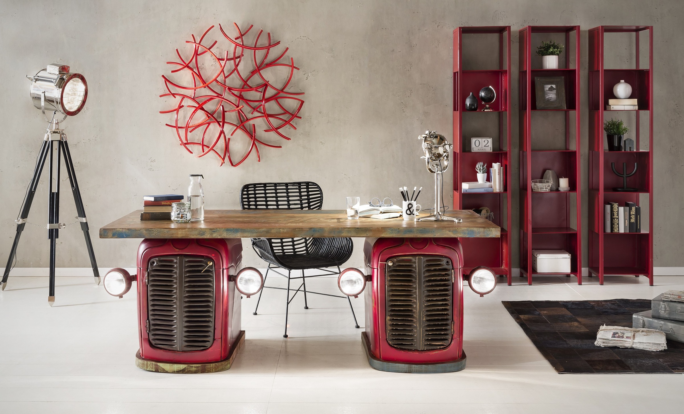 SIT Fauteuil »Rennes Rattan-Sessel mit Armlehnen & stabilem Metallgestell« Fauteuil en rotin fait main avec accoudoirs courbés