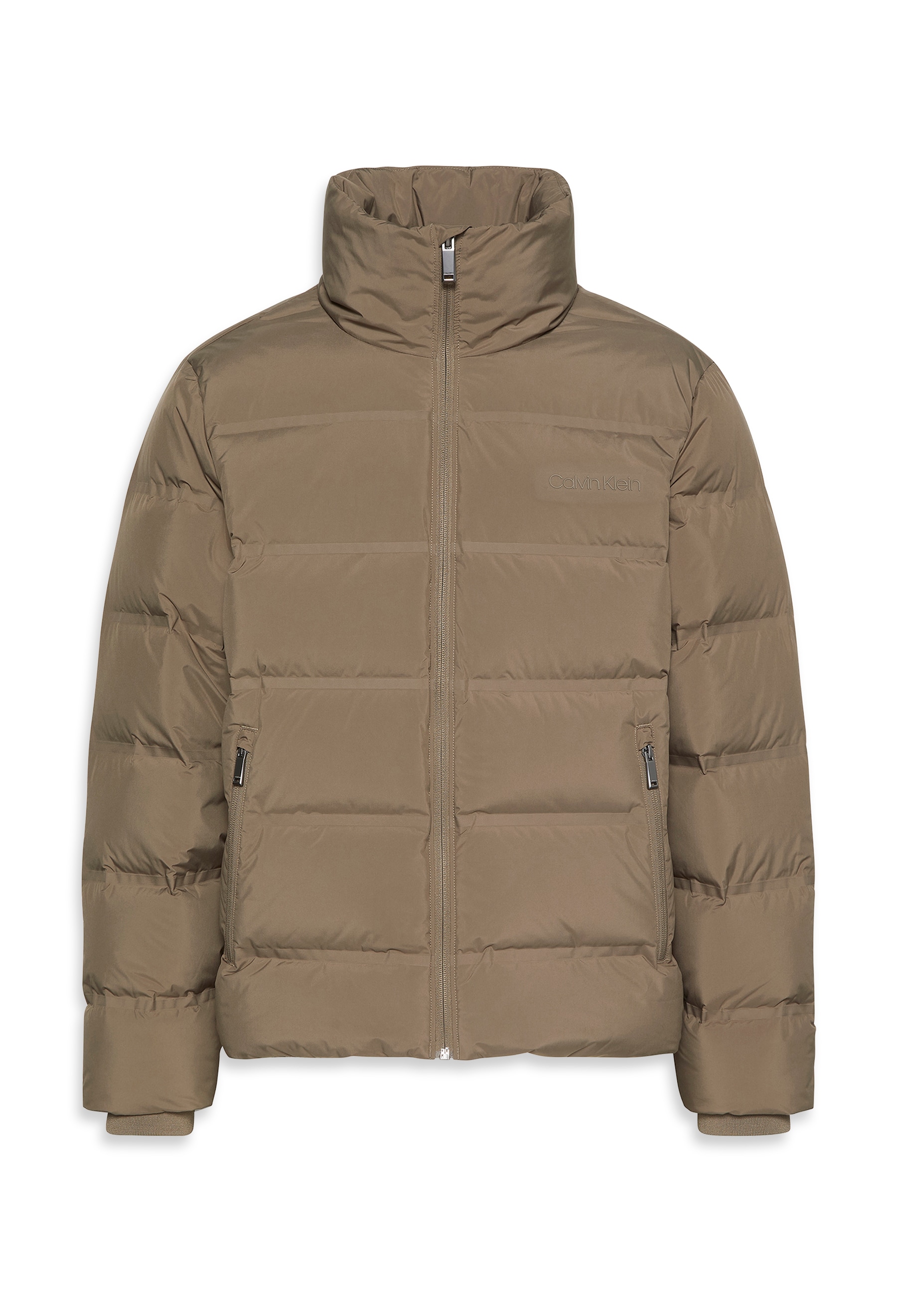 Calvin Klein Steppjacke »LS QUILTED BONDED CHANNEL HD PUF« ohne Kapuze Mit Rundhalsausschnitt, regular fit