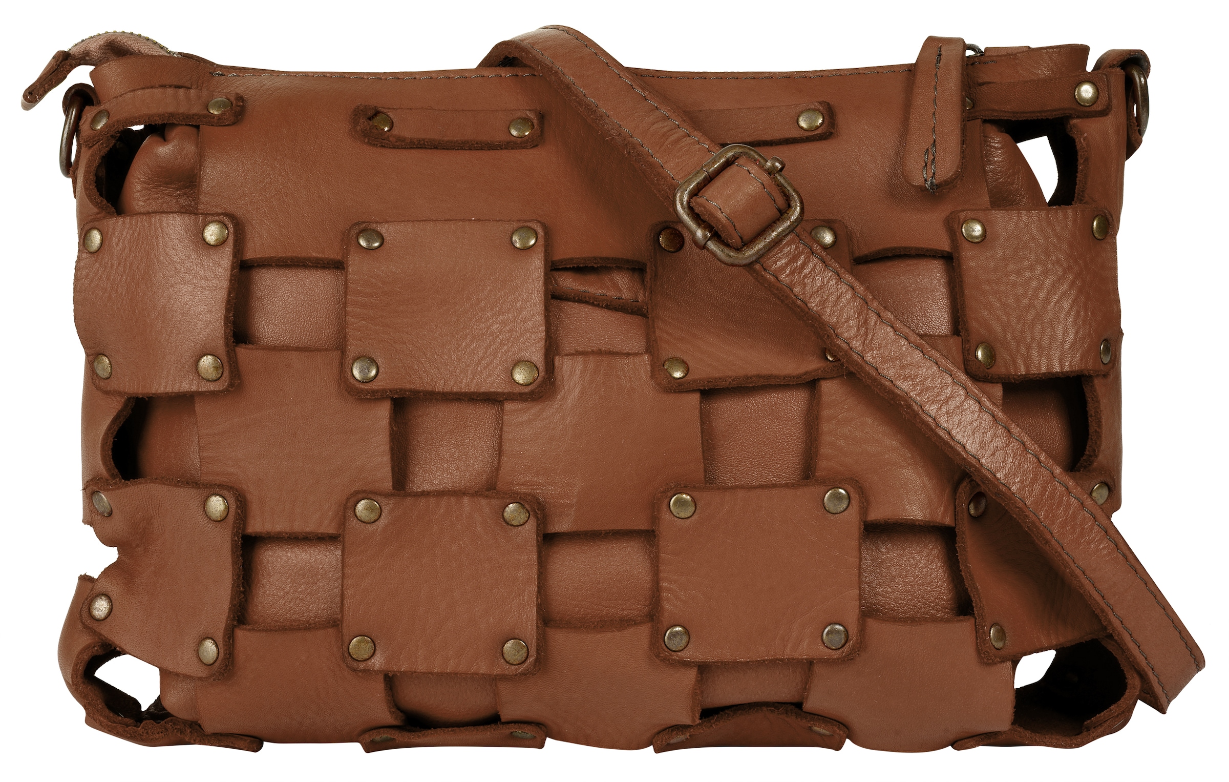 Samantha Look Umhängetasche echt Leder, Made in Italy