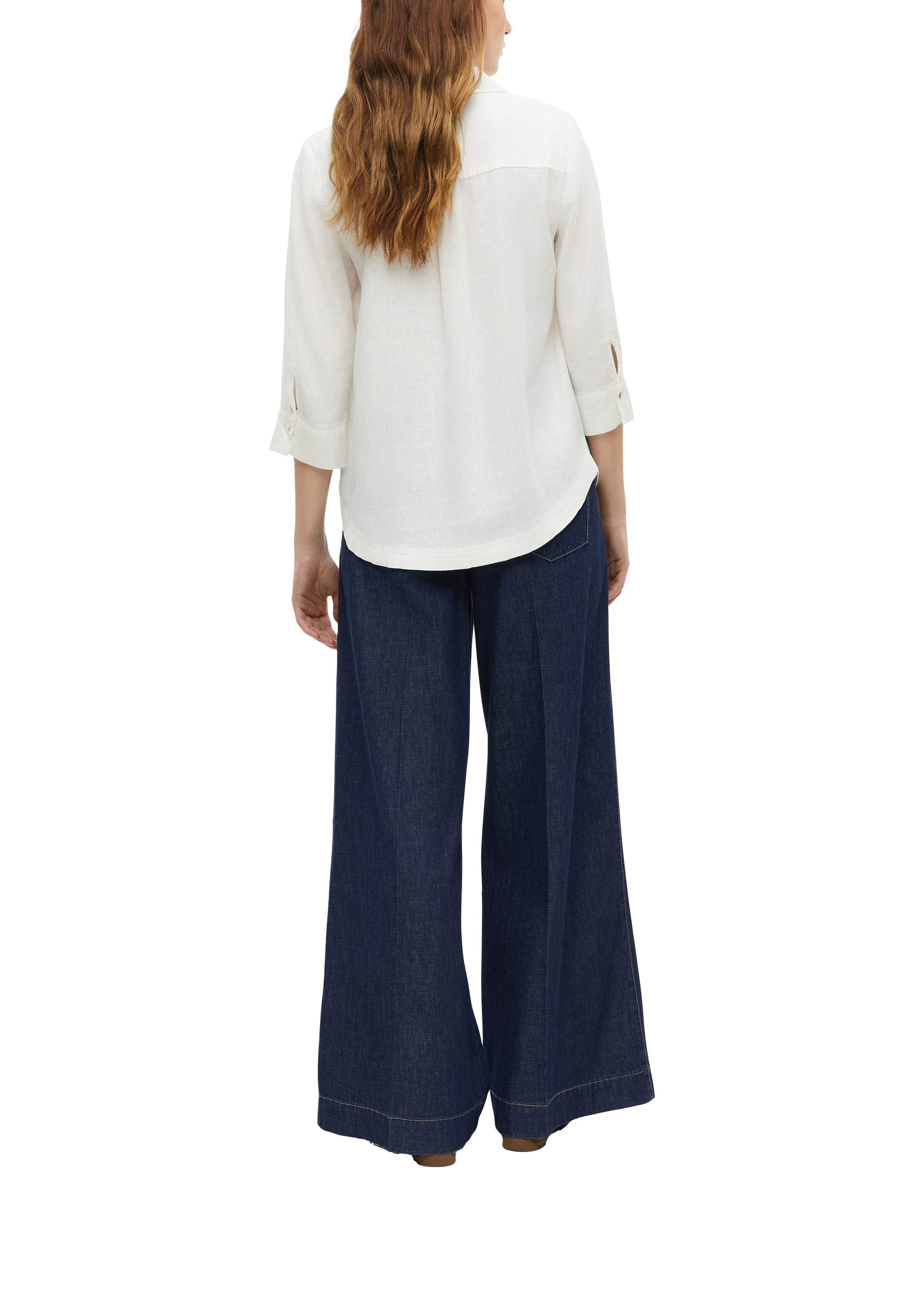 s.Oliver Hemdbluse mit 3/4-Ärmeln