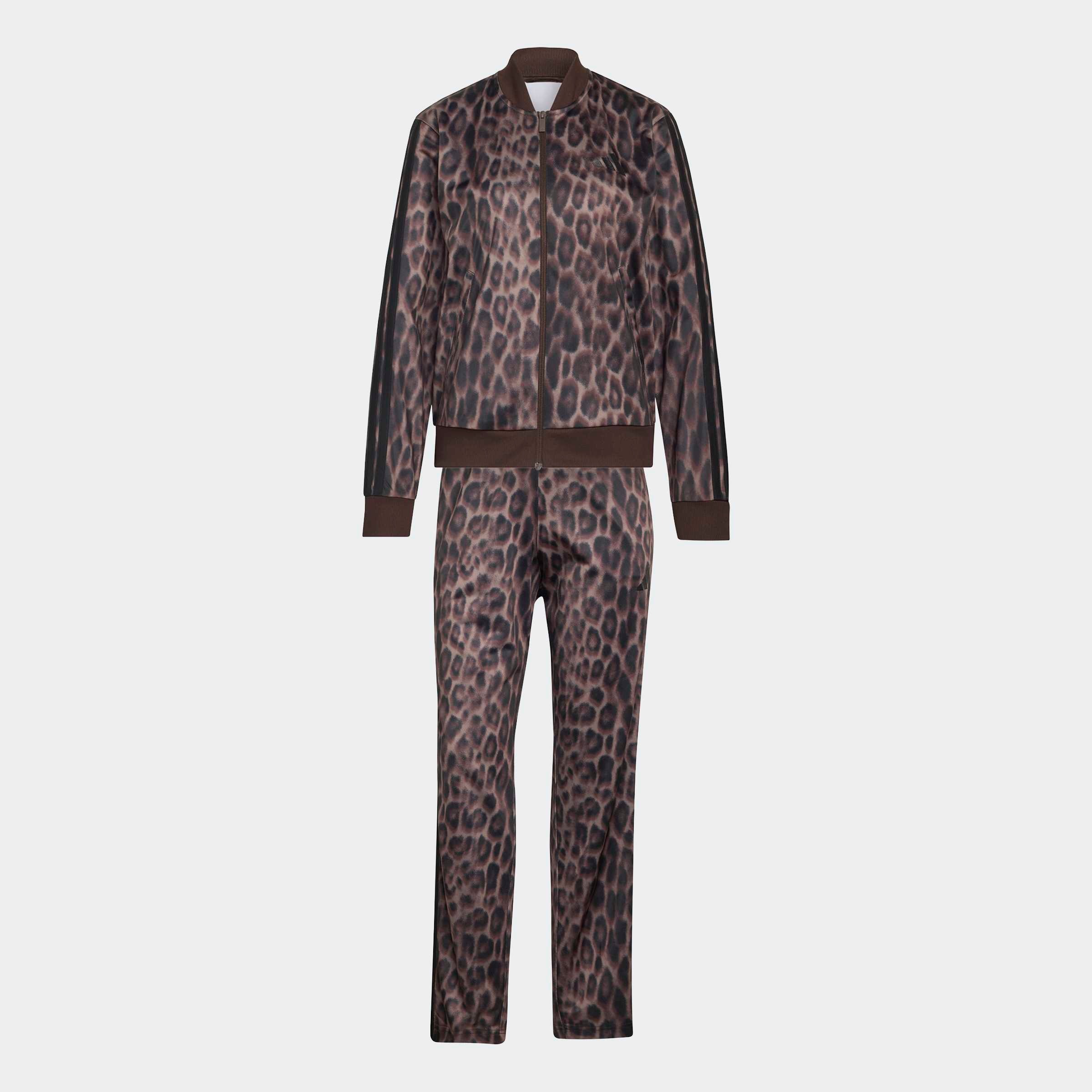 adidas Sportswear Combinaison d'entraînement »ESSENTIALS 3-STREIFEN ANIMAL AOP« 2 pièces avec fermeture éclair intégrale, col montant, imprimé intégral