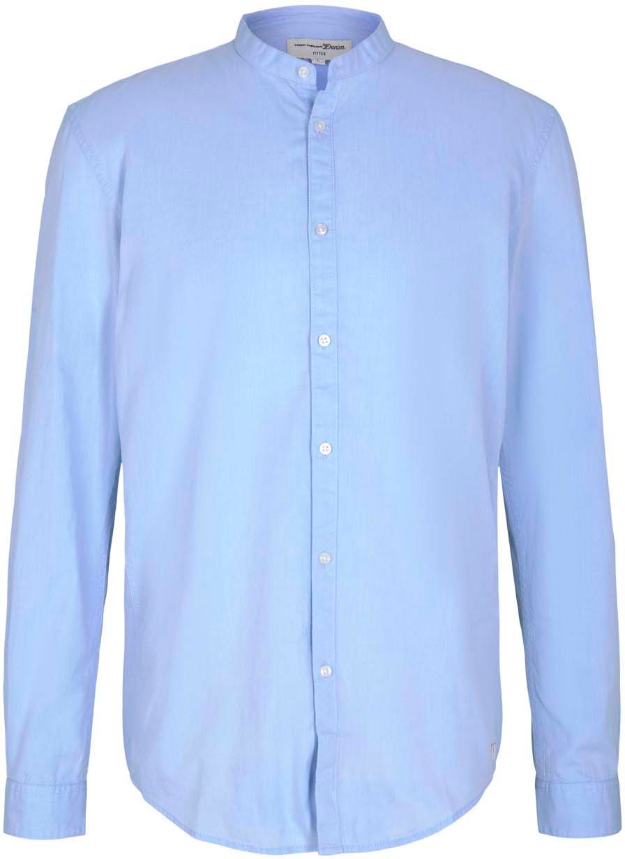 Image of TOM TAILOR Denim Langarmhemd, mit Mao-Kragen bei Ackermann Versand Schweiz