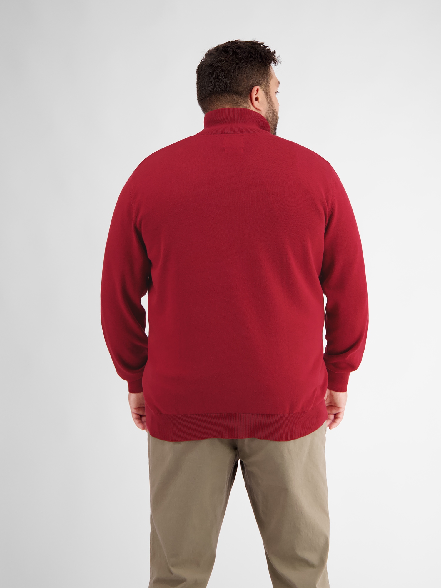 LERROS Strickpullover »Troyer in Flachstrickqualität«