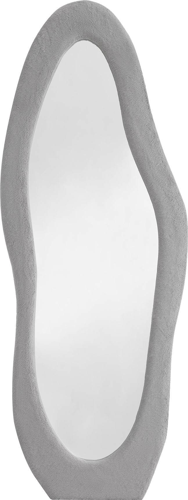 SalesFever Ganzkörperspiegel »Bristol Ganzkörperspiegel, 160 cm Höhe«, (1 St.), Wellenförmiger Kunstfell-Rahmen, 170cml