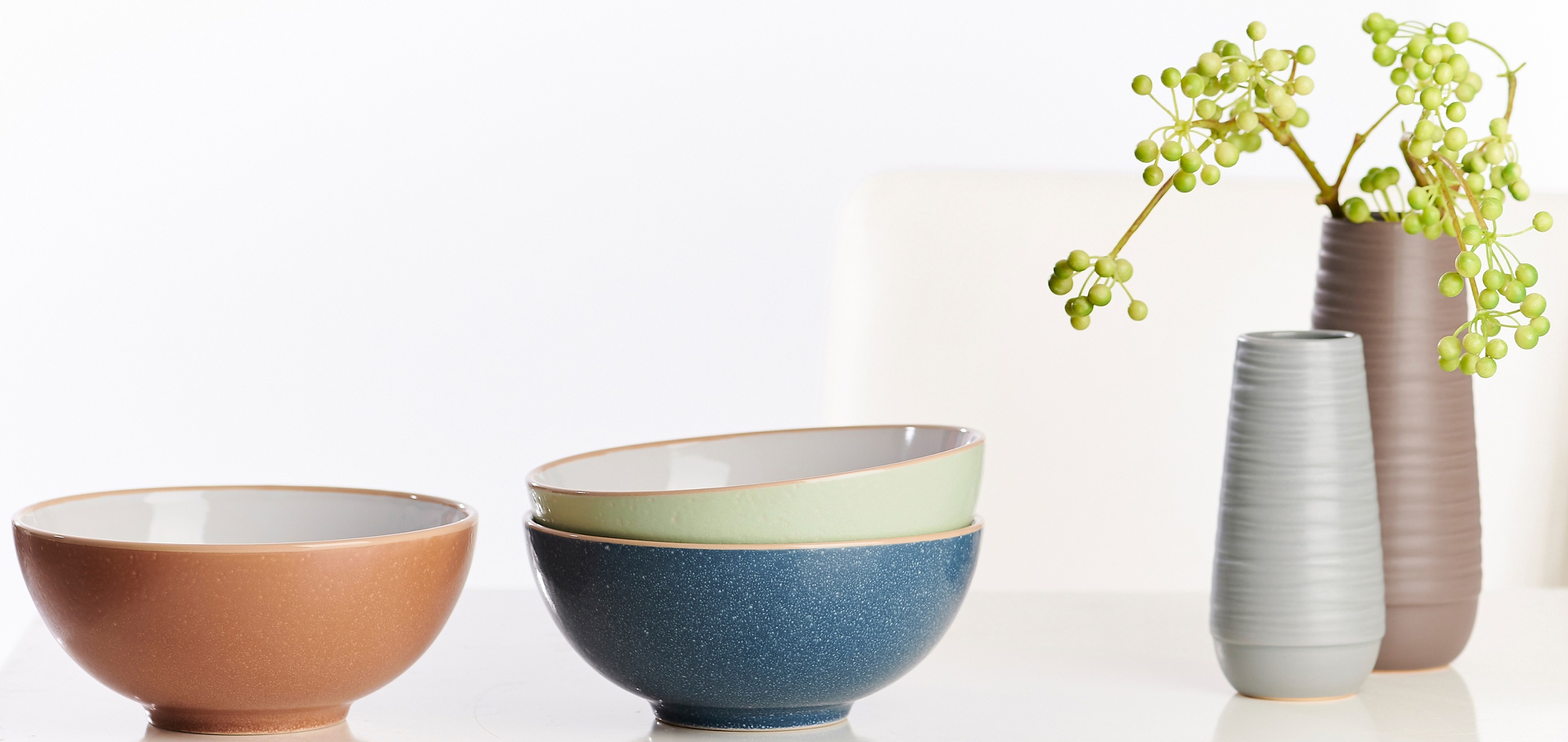 Ritzenhoff & Breker Schale »Puebla«, 2 tlg., aus Steinzeug, Buddha-Bowls, Ø 17,5 cm