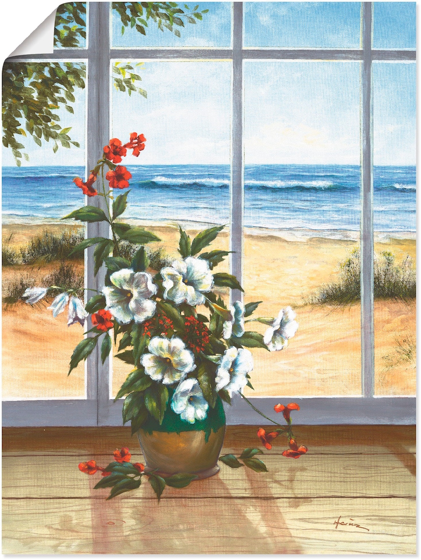 Artland Wandbild »Mohnblumenwiese«, Blumenwiese, oder kaufen (1 Grössen Alubild, als Leinwandbild, versch. in St.), Poster Wandaufkleber günstig