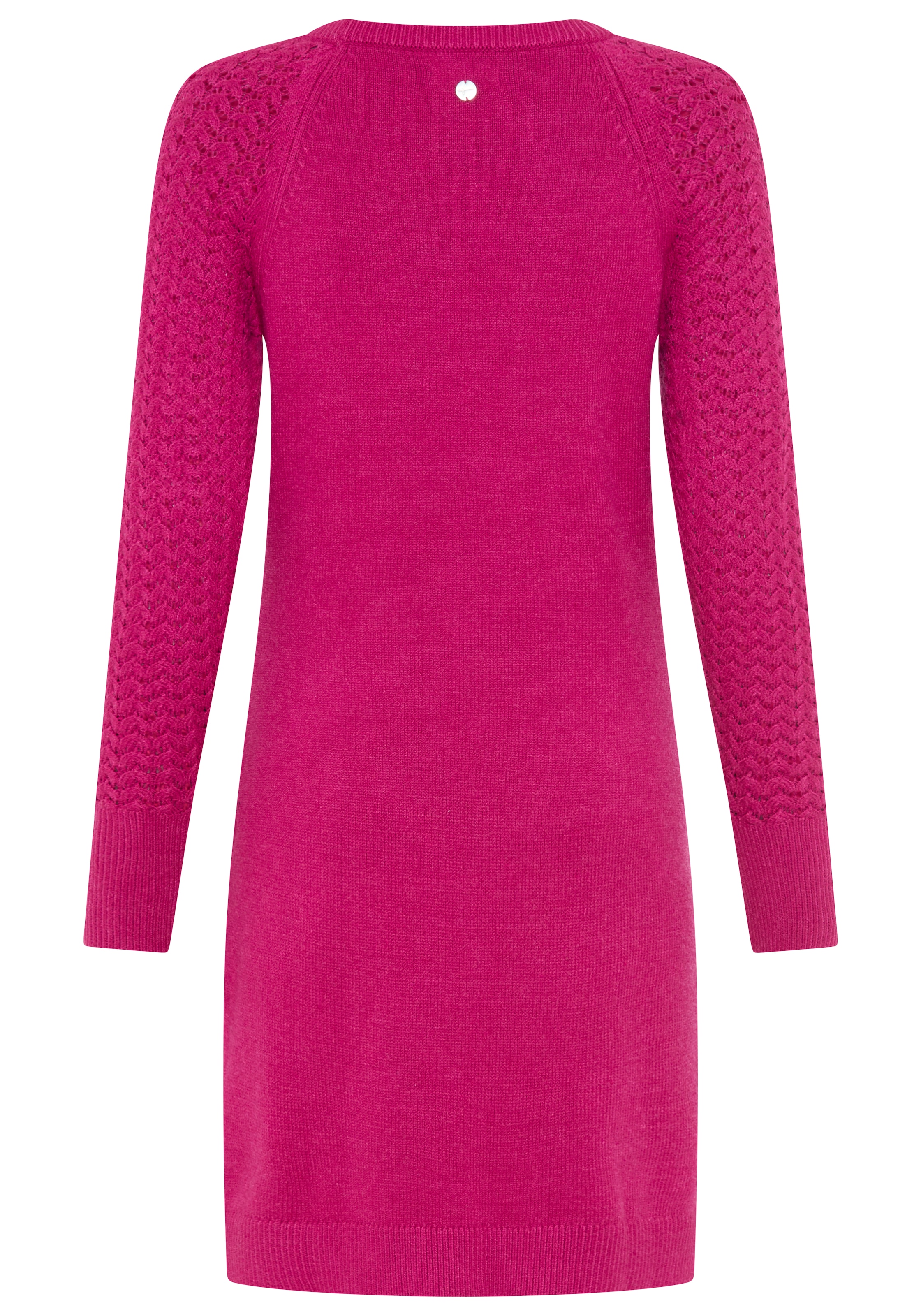 Tamaris Robe en tricot Mini-Länge mit Ajourstrickmuster aus Viskosemischung