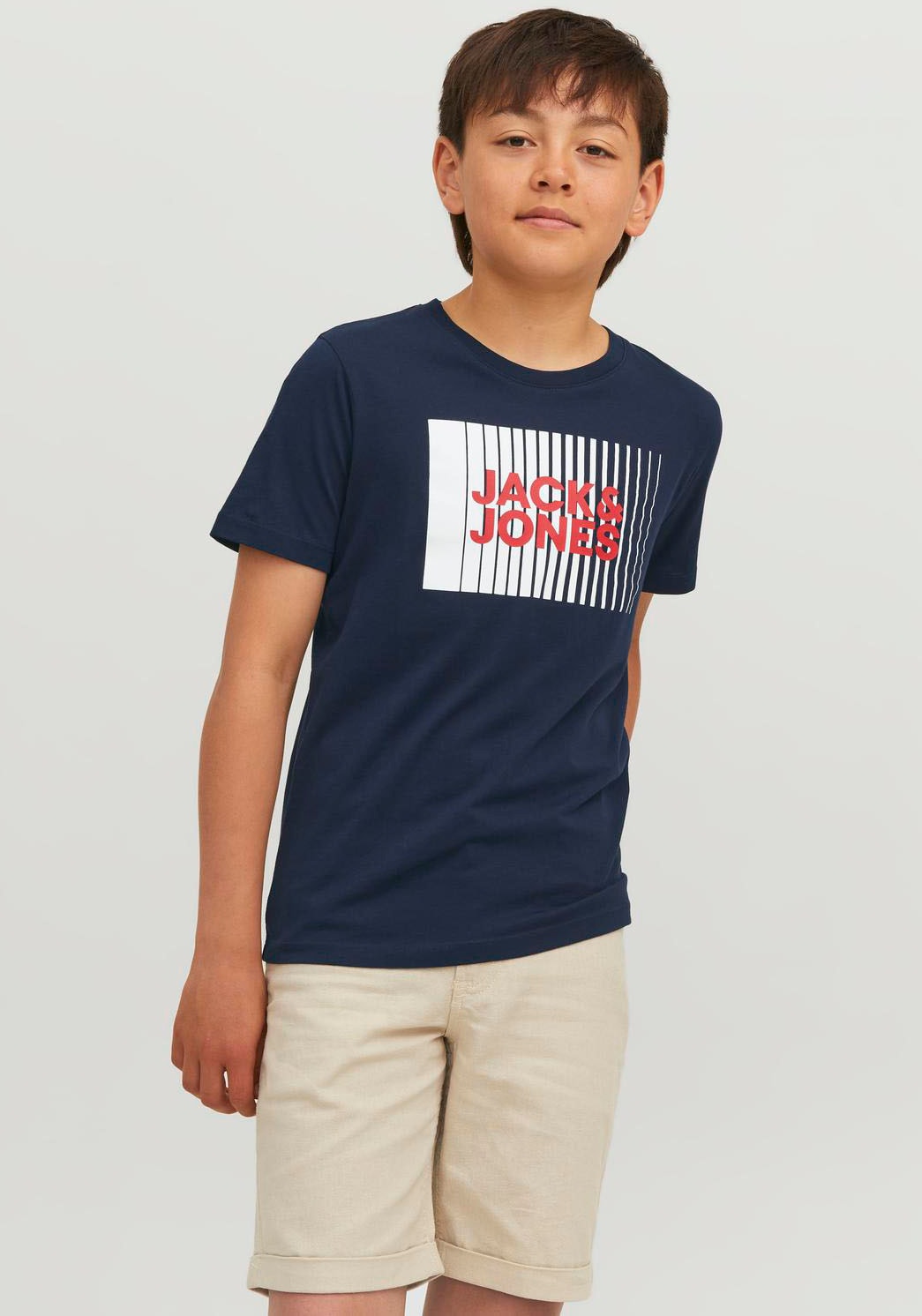 Jack & Jones Junior Kurzarmshirt »JJECORP LOGO TEE PLAY SS O-NECK NOOS JNR«