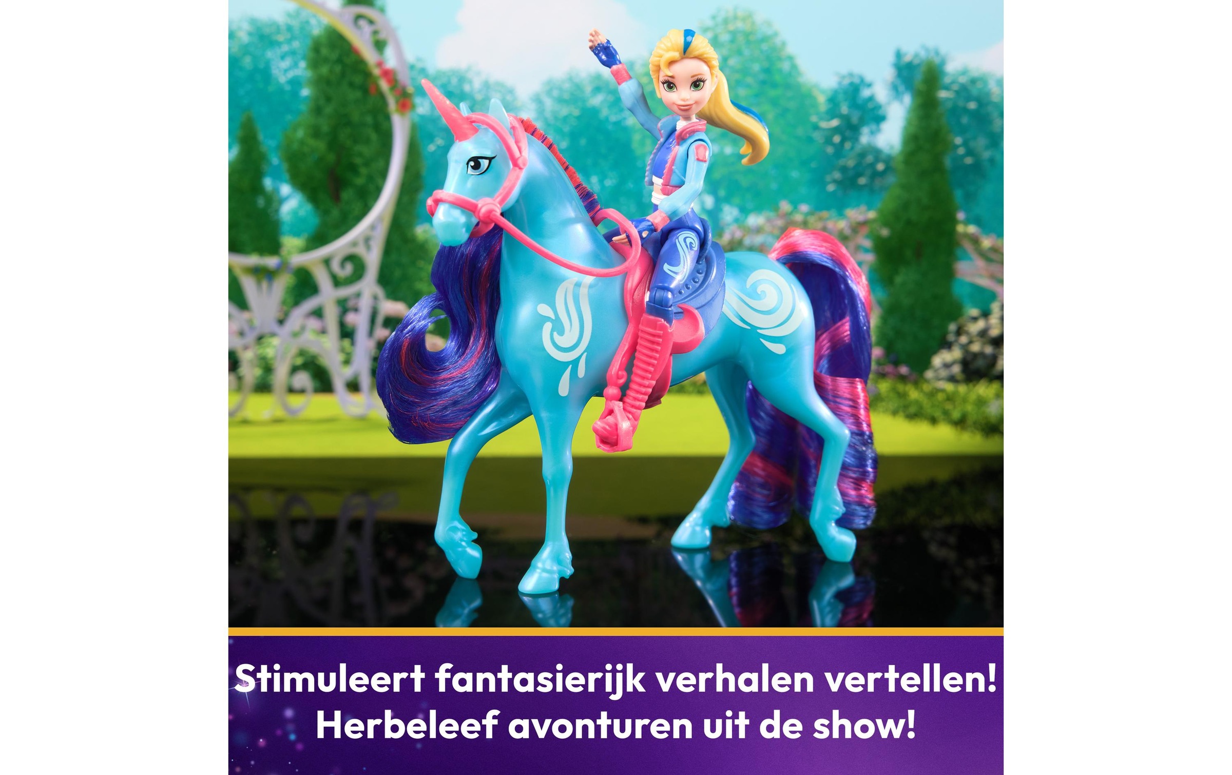 Anziehpuppe »Spinmaster Unicorn Academy Isabel Doll & River Unicorn«