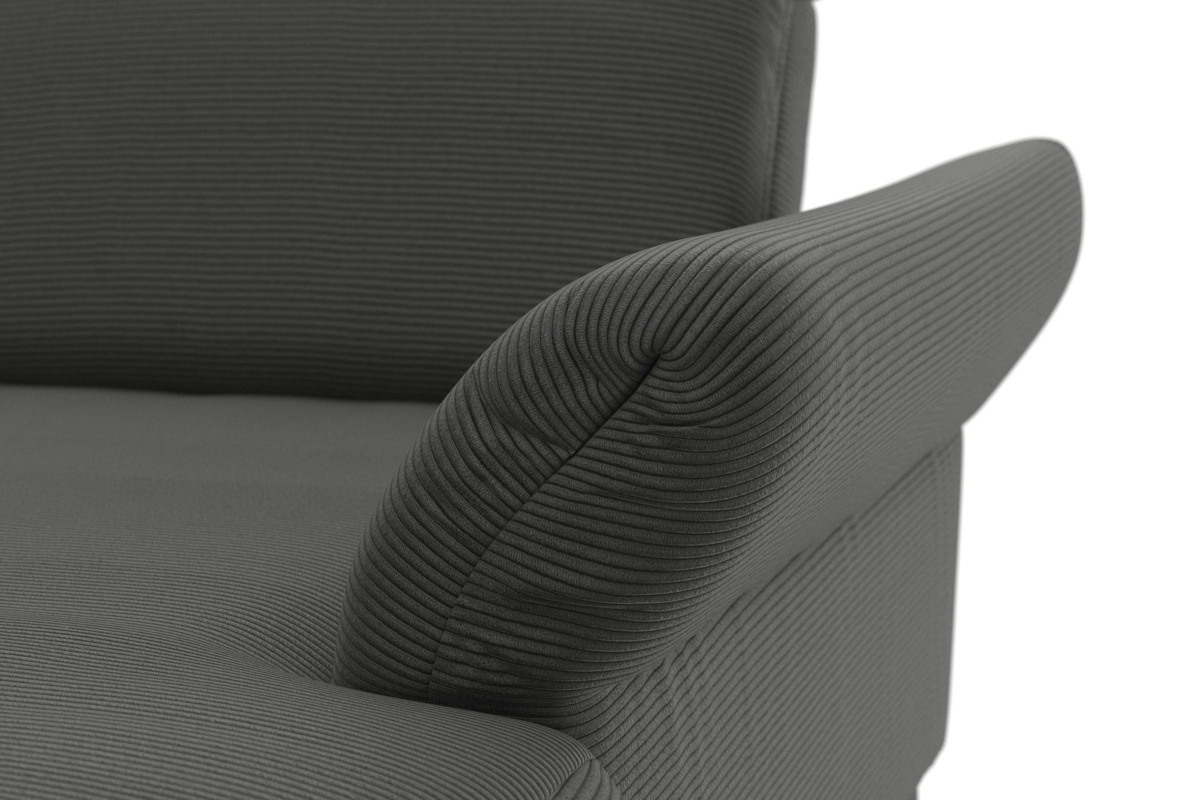 INOSIGN Wohnlandschaft »Coco U-Form« Sitztiefen-, Arm- und Kopfteilverstellung, Cord-Bezug, Fusshöhe 15 cm