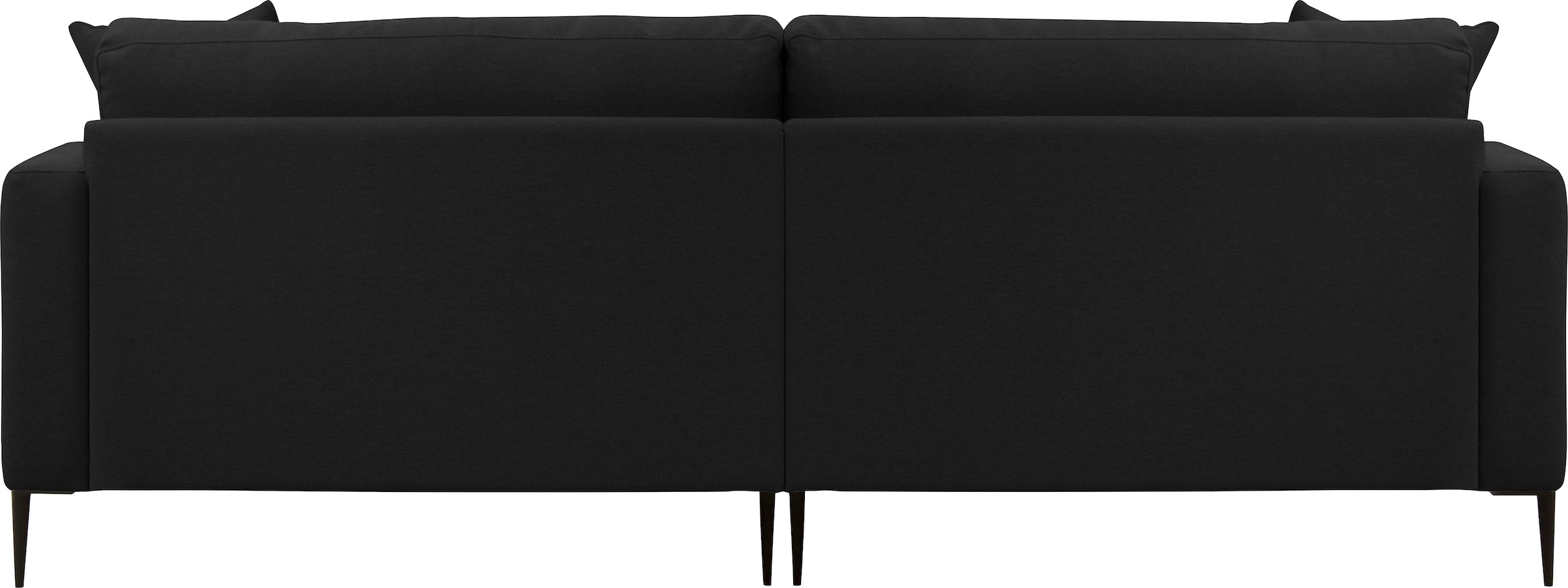 Leonique 3-Sitzer »Cozy elegantes Designsofa, Masse B/T/H: 211/97/80 cm«, mit losen Kissen und Metallbeinen