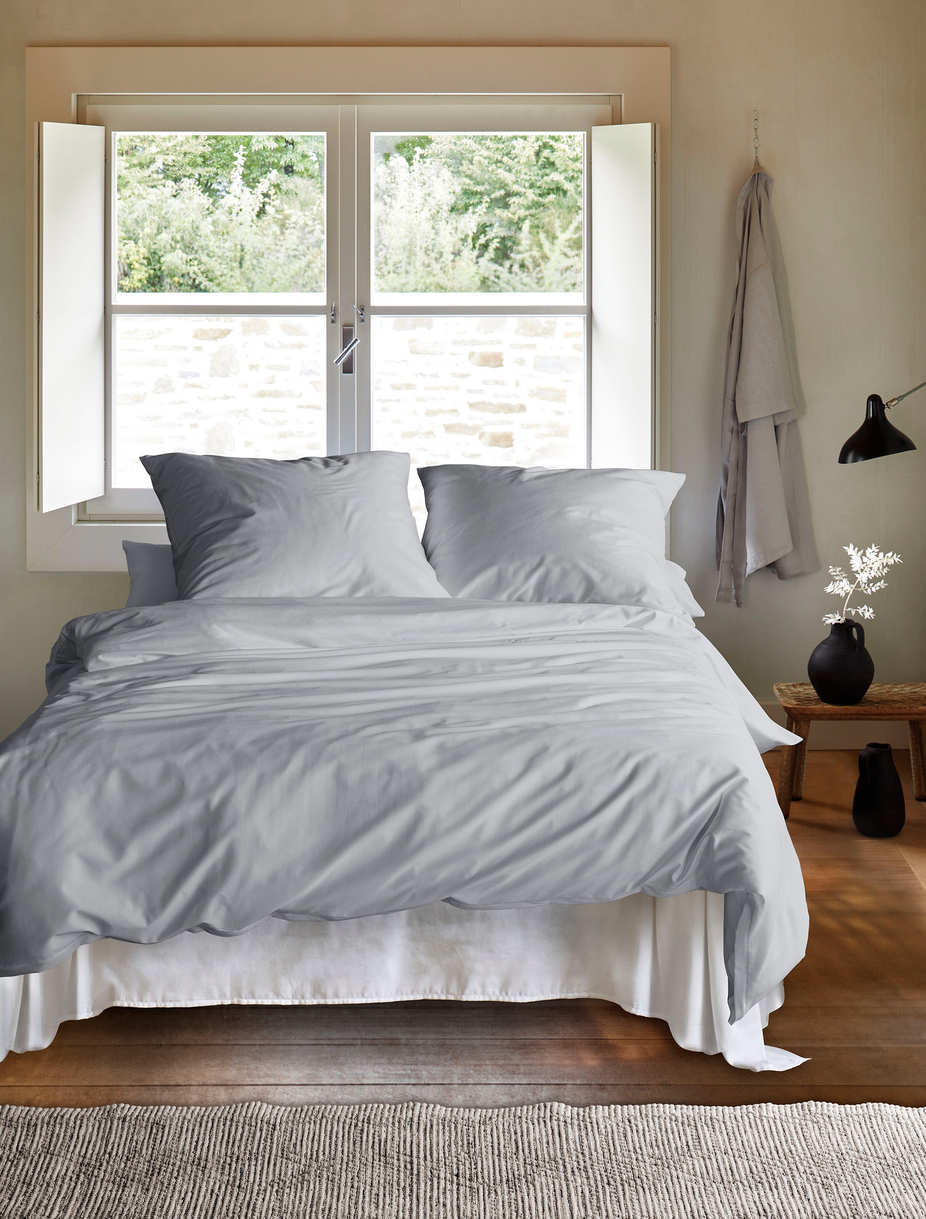 Irisette Bettwäsche »Premium Satin Bettwäsche Paris«, hochwertige Uni Premium Bettwäsche mit Reissverschluss, 100% Baumwolle
