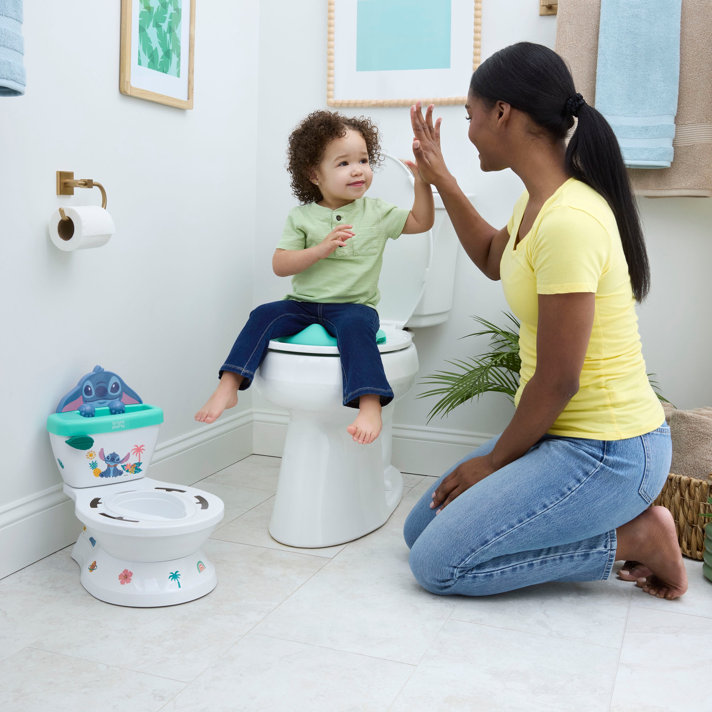 Bright Starts Entraîneur de toilettes »Stitch My Size Potty«