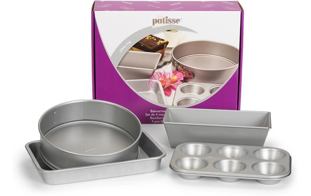 Image of patisse Backform "Silver-Top 4-teilig" 4-teiliges Backformen Set